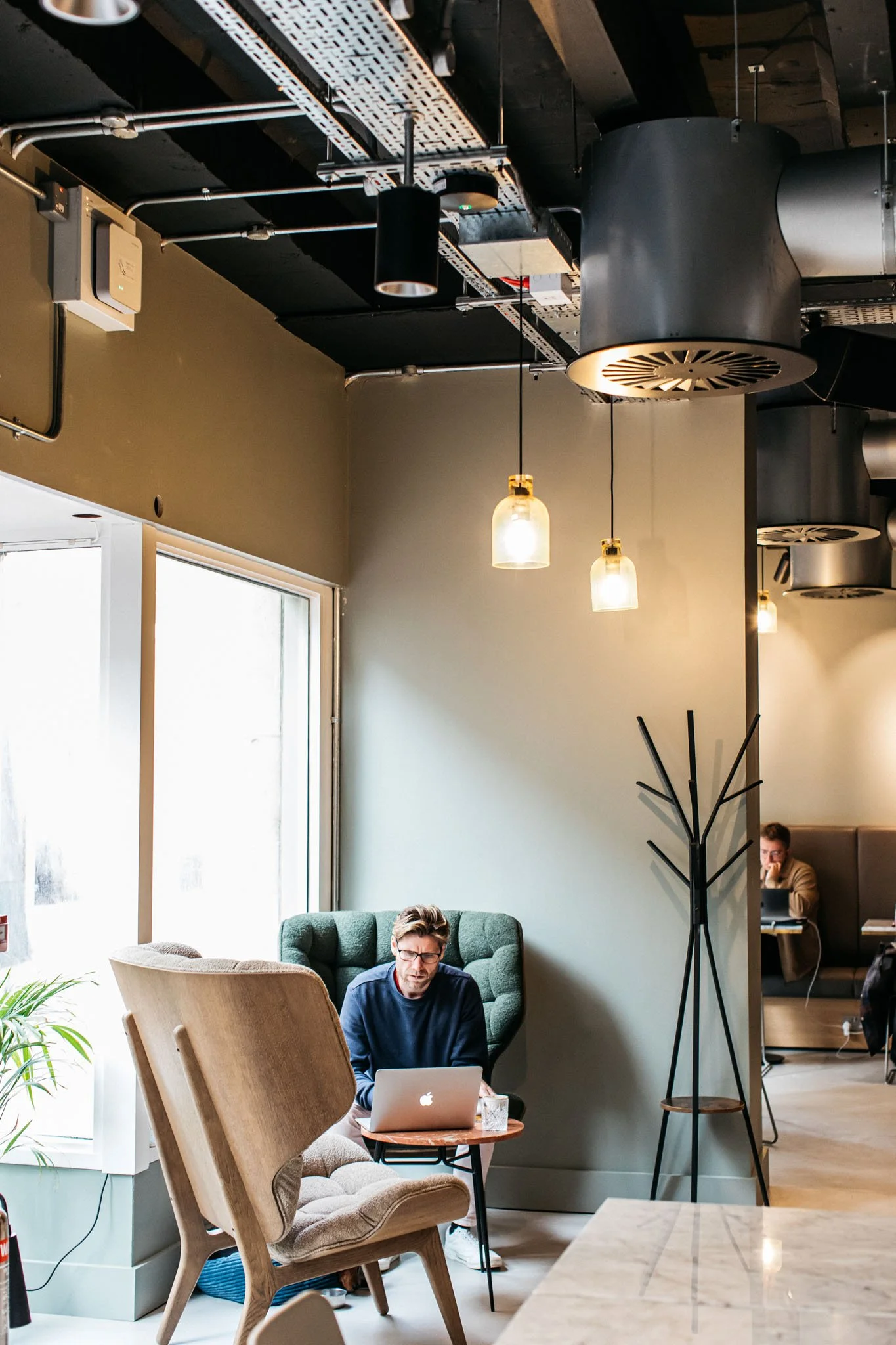 Editorial lifestyle photography for a coworking space by East Midlands photographer