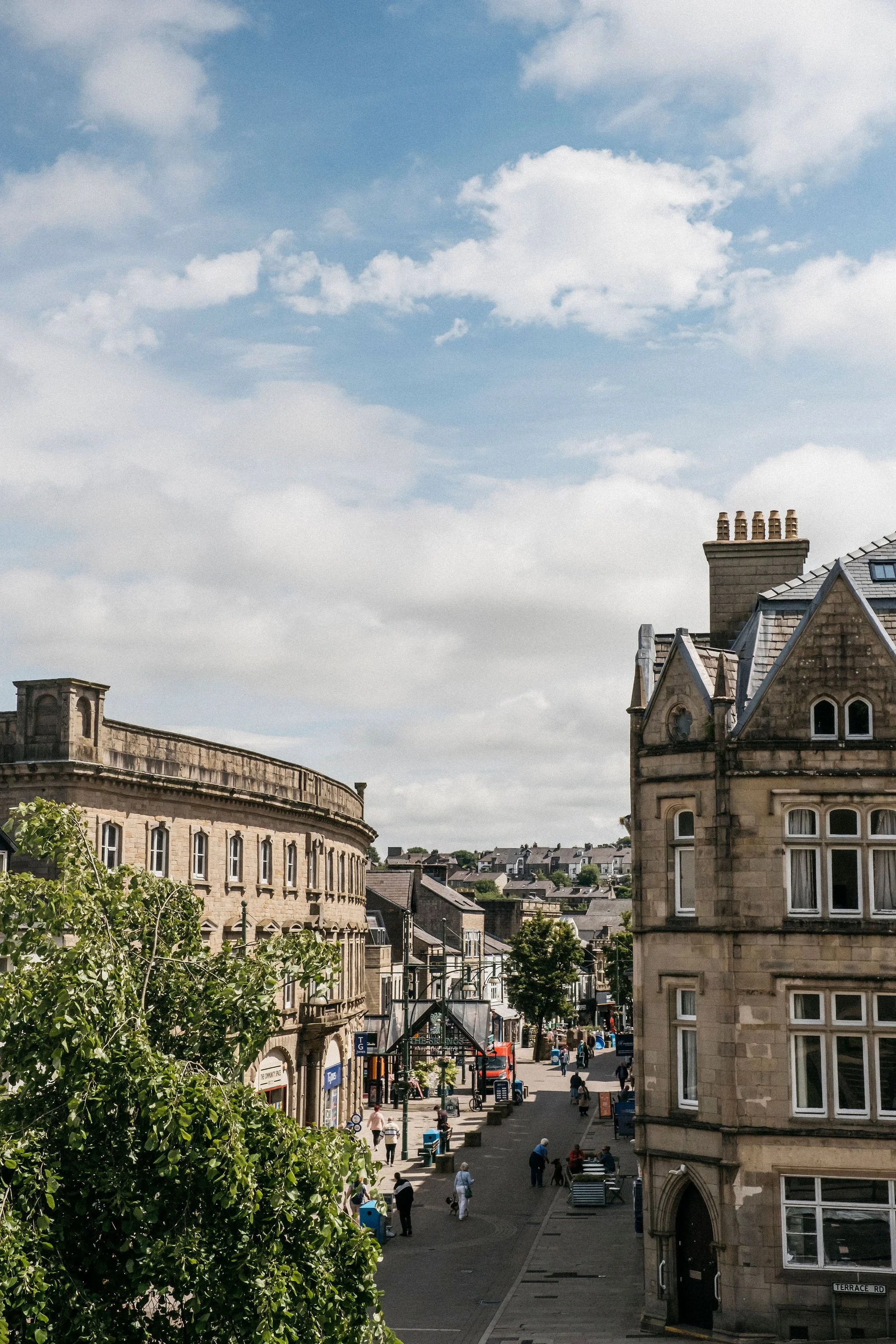 Editorial travel style images of Buxton, Derbyshire for an estate agent.