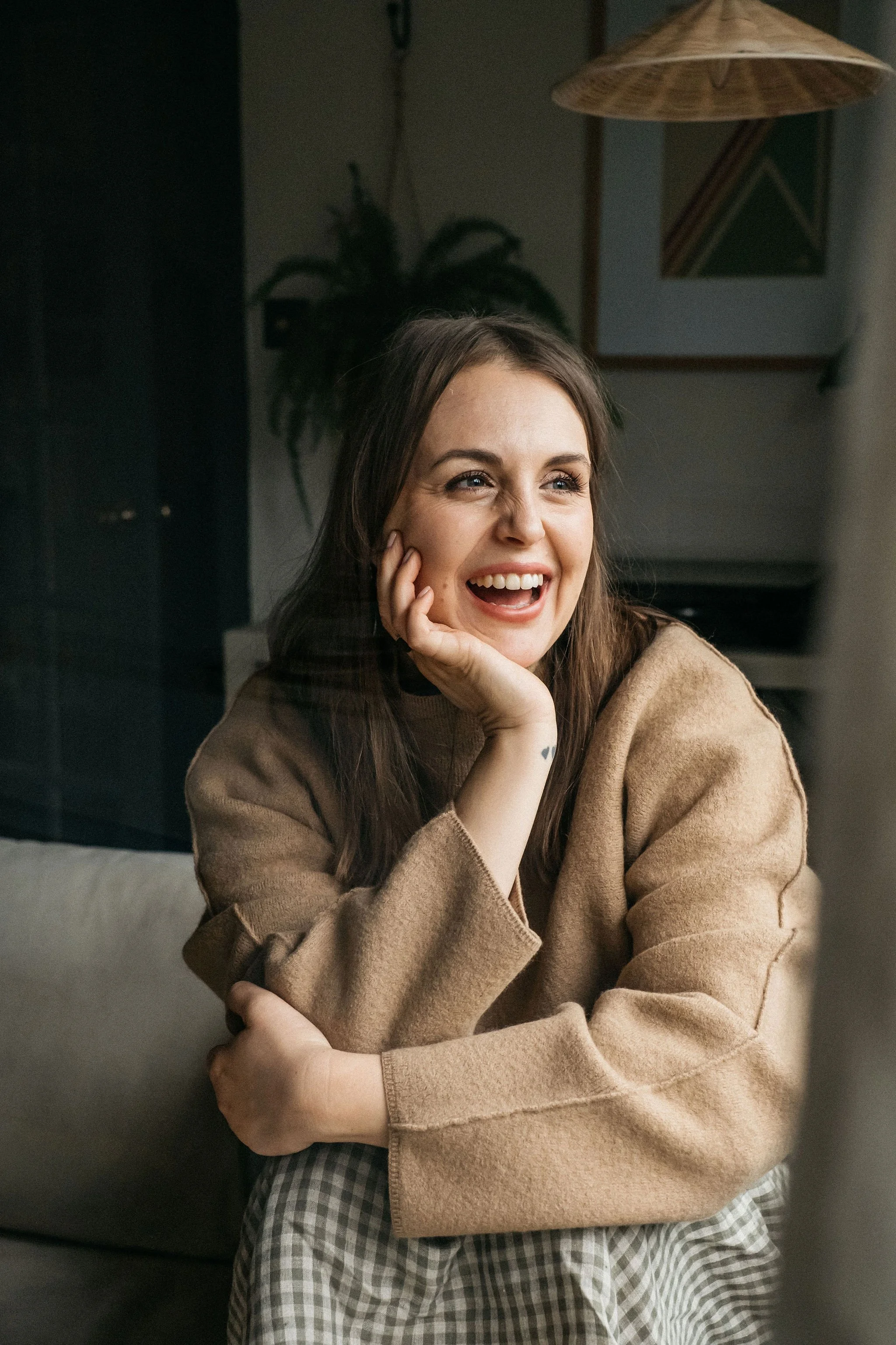 lifestyle brand shoot for interior stylist in neutral space Derbyshire and South Yorkshire