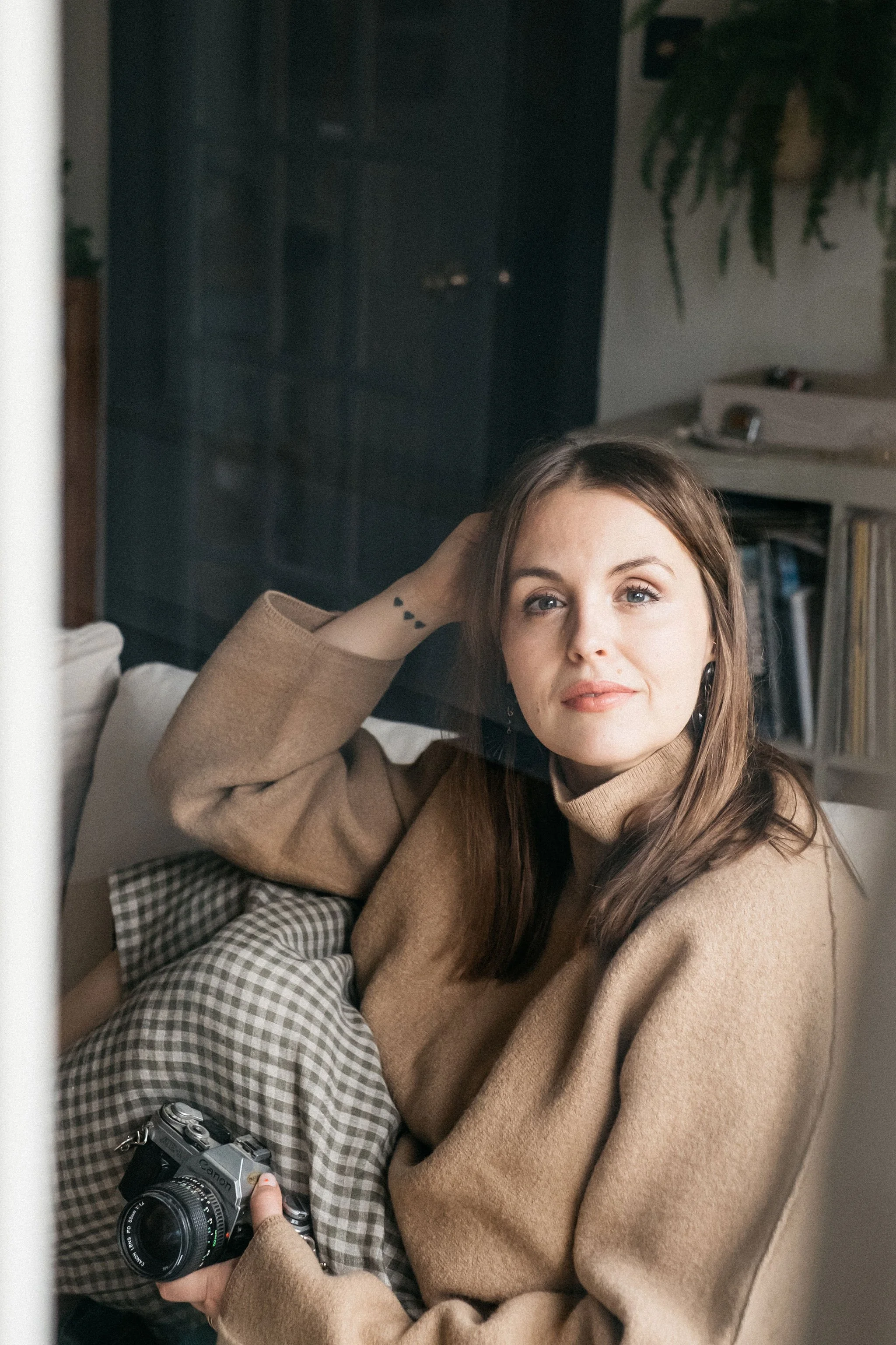 lifestyle brand shoot for interior stylist in neutral space Derbyshire and South Yorkshire