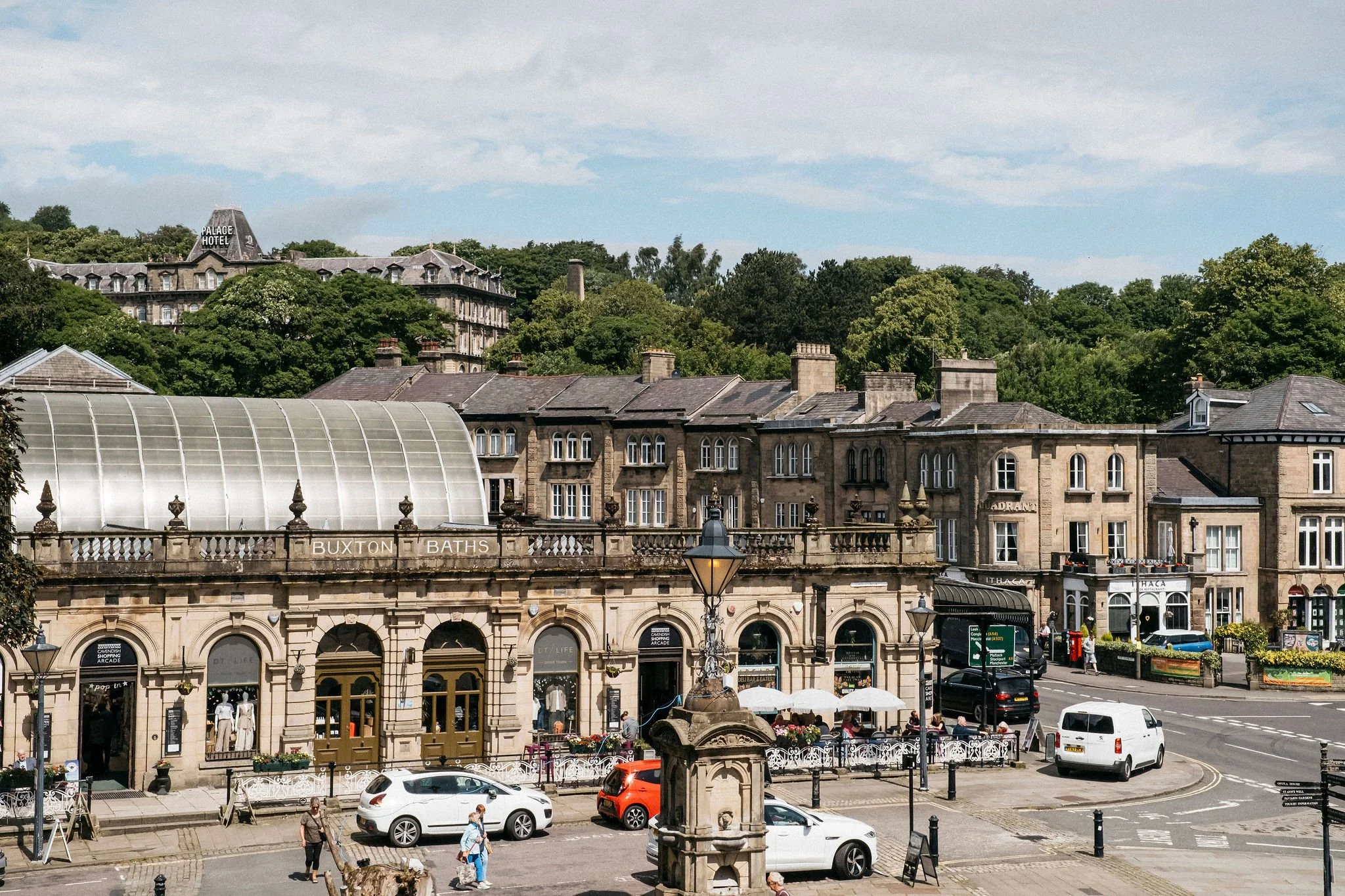 Editorial travel style images of Buxton, Derbyshire for an estate agent.