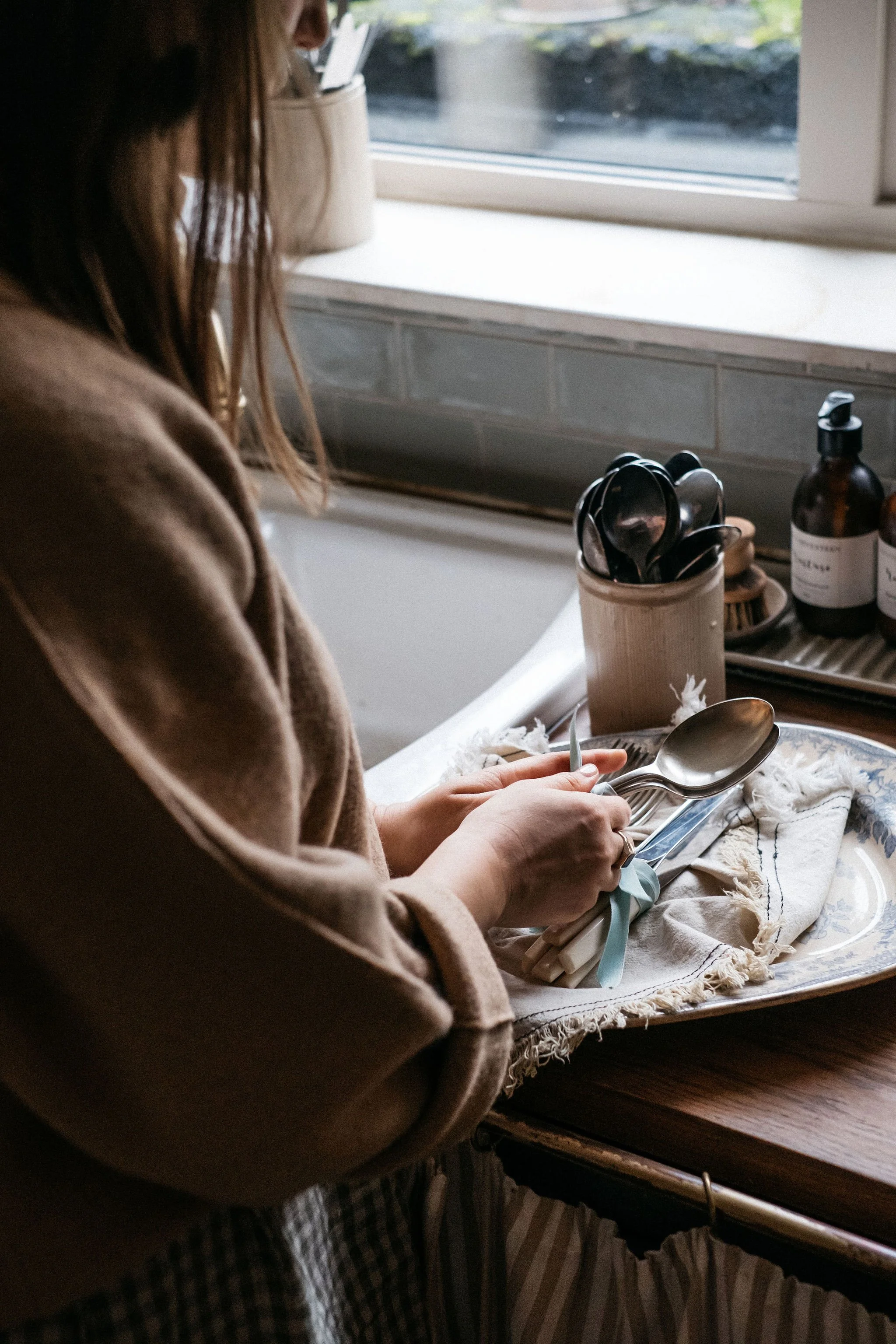 lifestyle brand shoot for interior stylist in neutral space Derbyshire and South Yorkshire