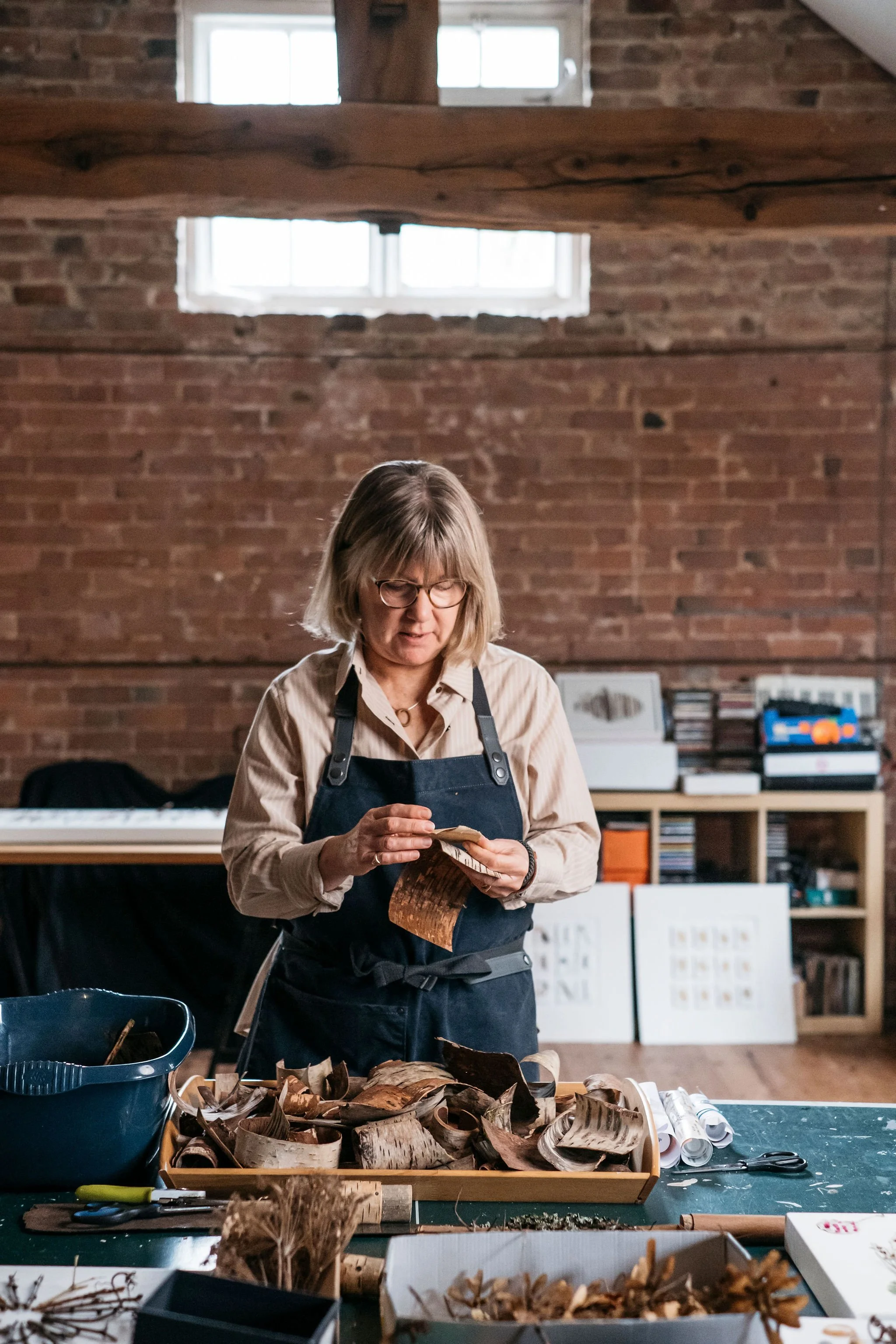 Brand shoot for nature based artist Jane Bevan in South Derbyshire.