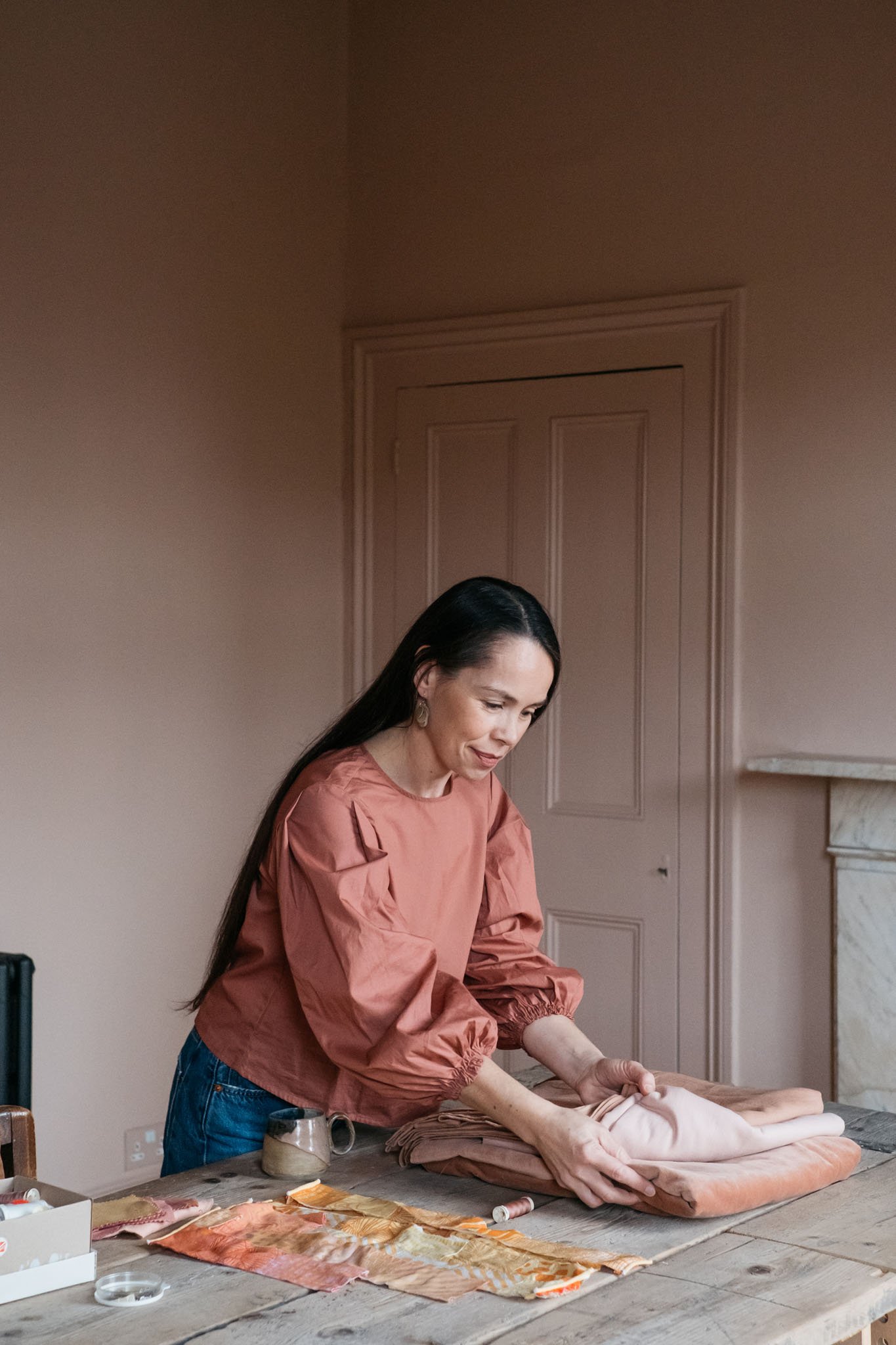 Editorial personal brand photography for interior design agency in North England