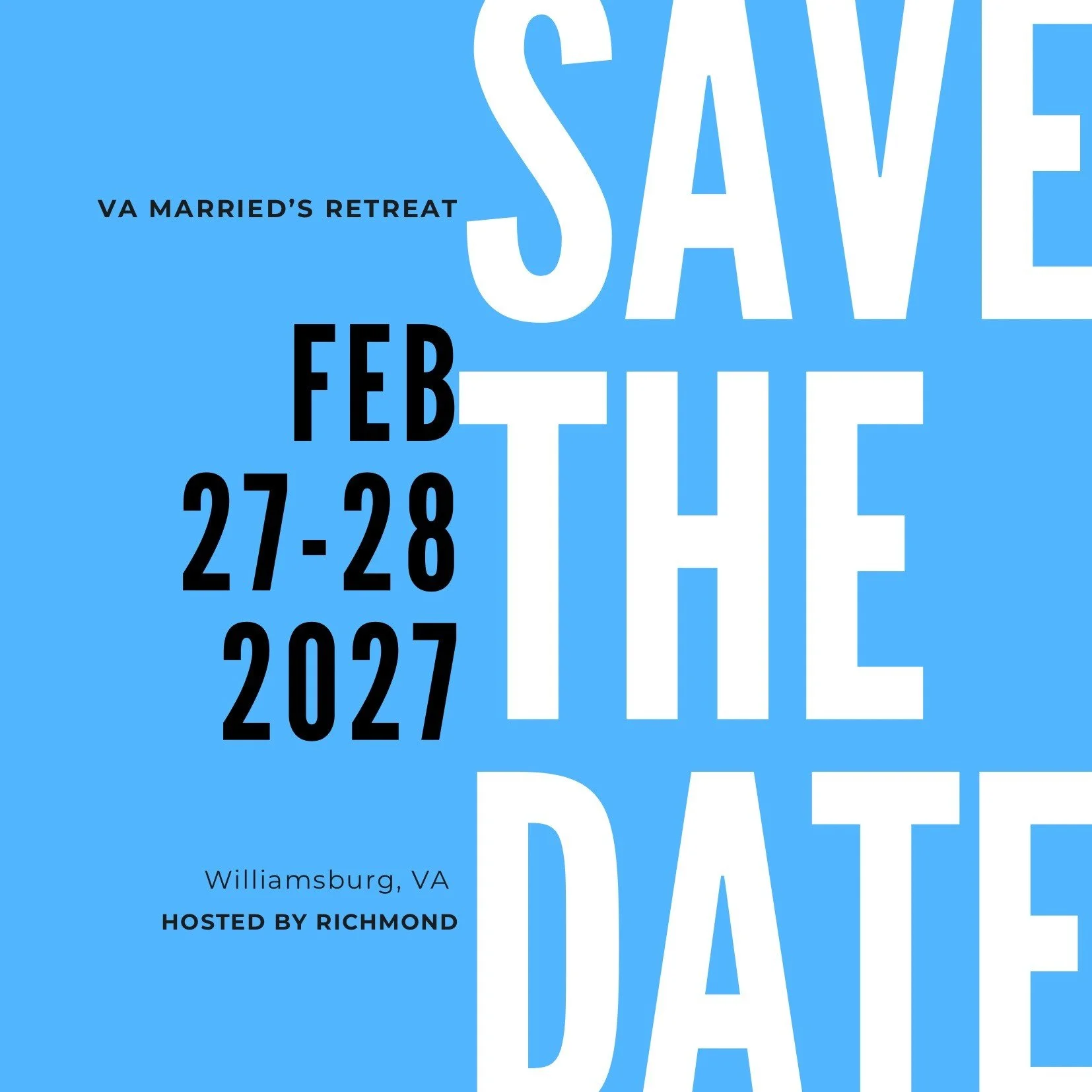 Save the date! VA Marrieds Retreat