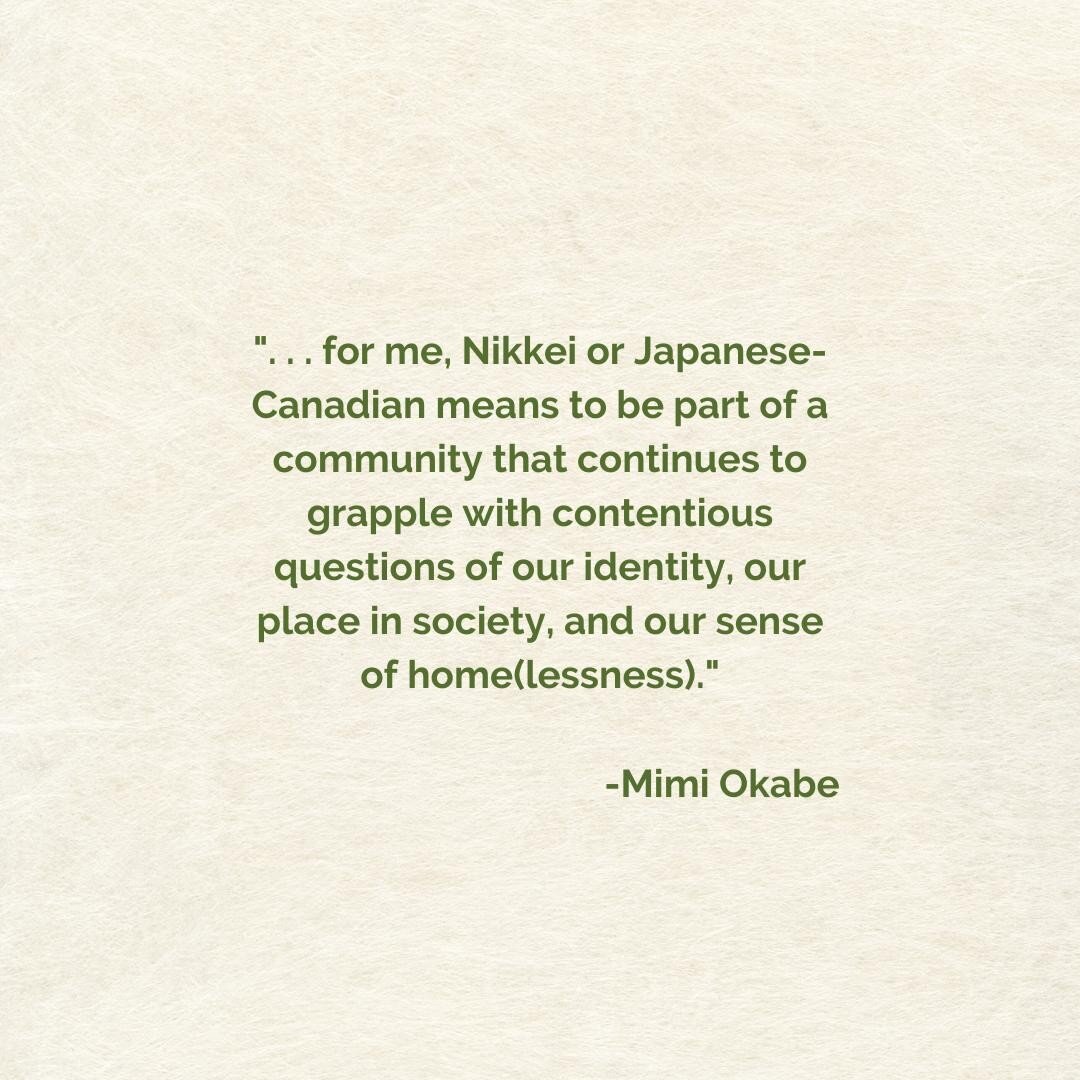 What does it mean to be Nikkei and/or Japanese-Canadian? ⁠
⁠
Hmmm&hellip; ⁠
⁠
This is a loaded question that we&rsquo;re asking ourselves because there is no definitive answer. As a child, I never saw myself as being different from the rest. Having g