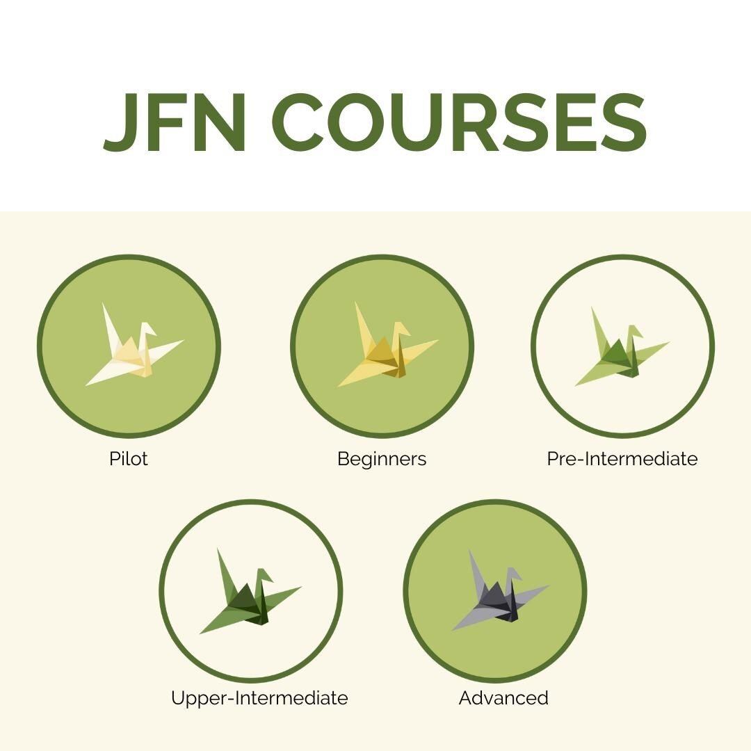 At Japanese for Nikkei, our courses have a unique color-coded ranking system. Let us all strive to achieve the black crane! What level do you want to achieve?!✨✨⁠
⁠
Learn more about our courses: https://www.japanesefornikkei.com/courses⁠
⁠
 #onlineta