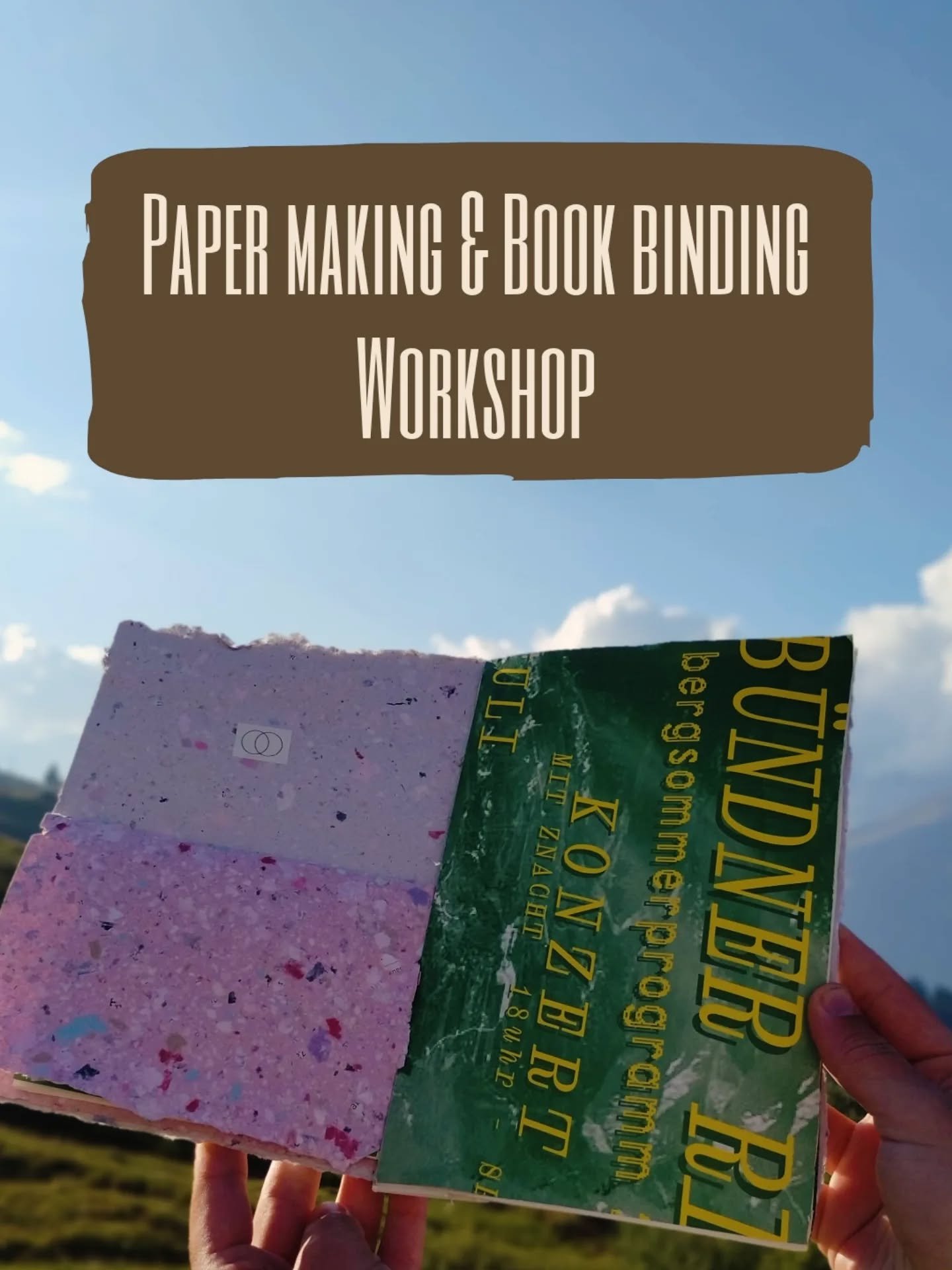 My first experience of making paper and book binding @buendnerrigi with the amazing Kate @sonettocollacoda and Sebastian @sebastian_benjamin_samek 

What a valuable skill to take forward! I missed out a few steps on the photos - if you ever get the c
