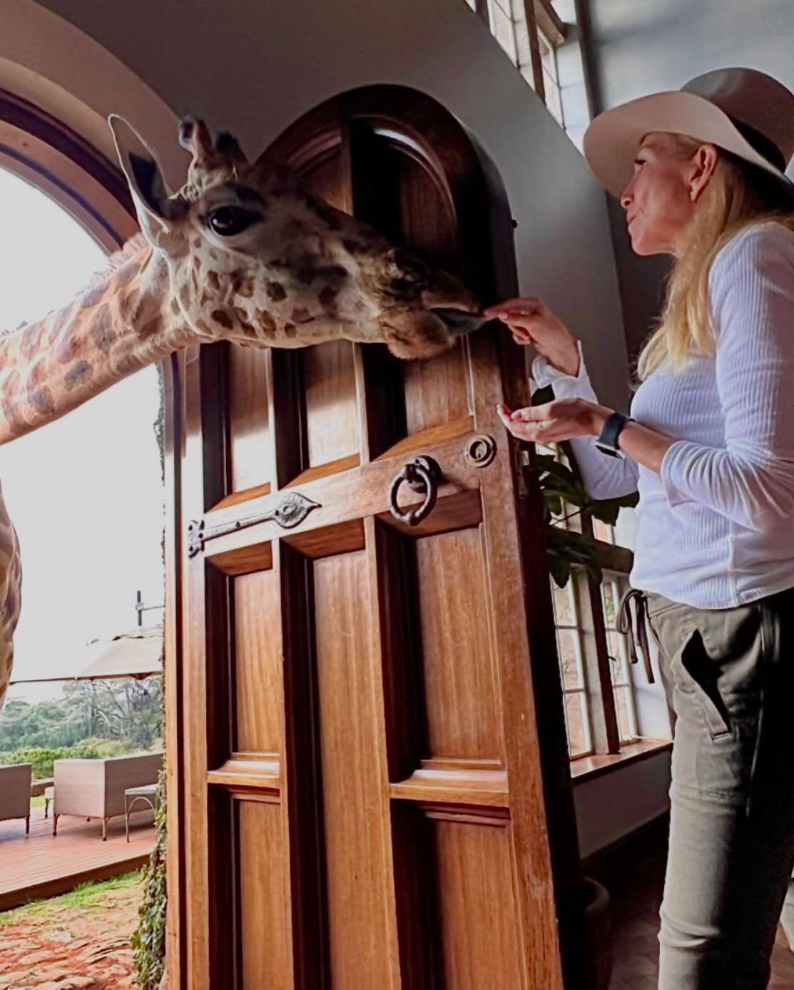 Black Sheep Travels to Giraffe Manor!
.
.
Who has @thegiraffemanor on their bucket list for 2026?  Here is a little flashback to @travelsbyblacksheep visit! You&rsquo;re guaranteed the warmest and most friendly welcome and the opportunity to meet the