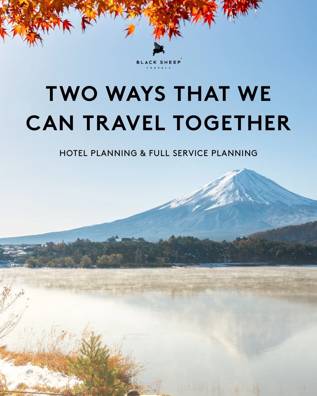 Two ways to travel with Black Sheep Travels.

Book your hotel with exclusive perks or let our advisors design a fully personalized, worry-free itinerary. However you travel, we&rsquo;ve got you covered.