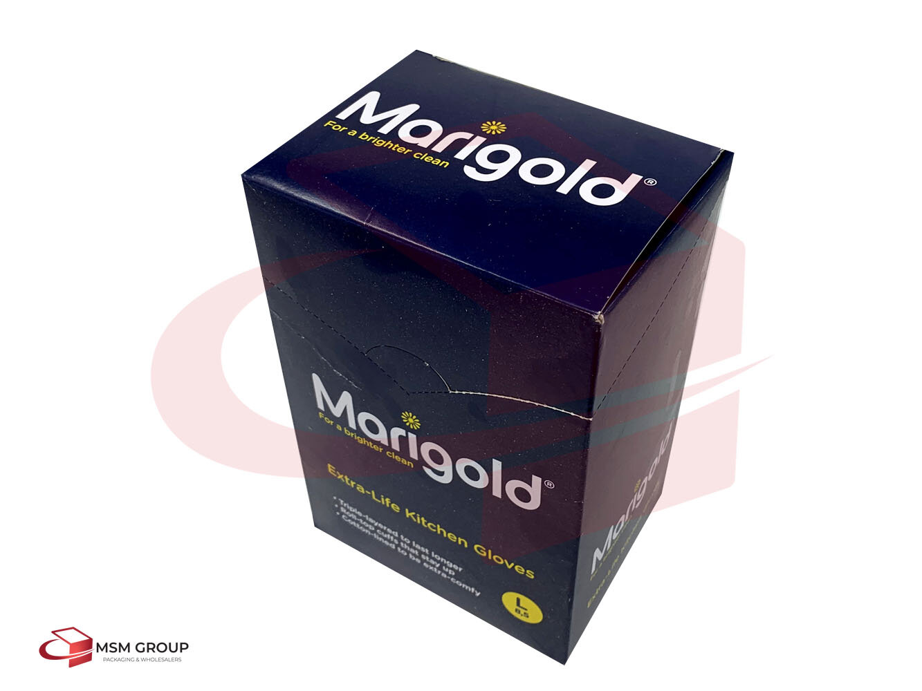 Marigold Yellow Extra-Life Kitchen Gloves Large