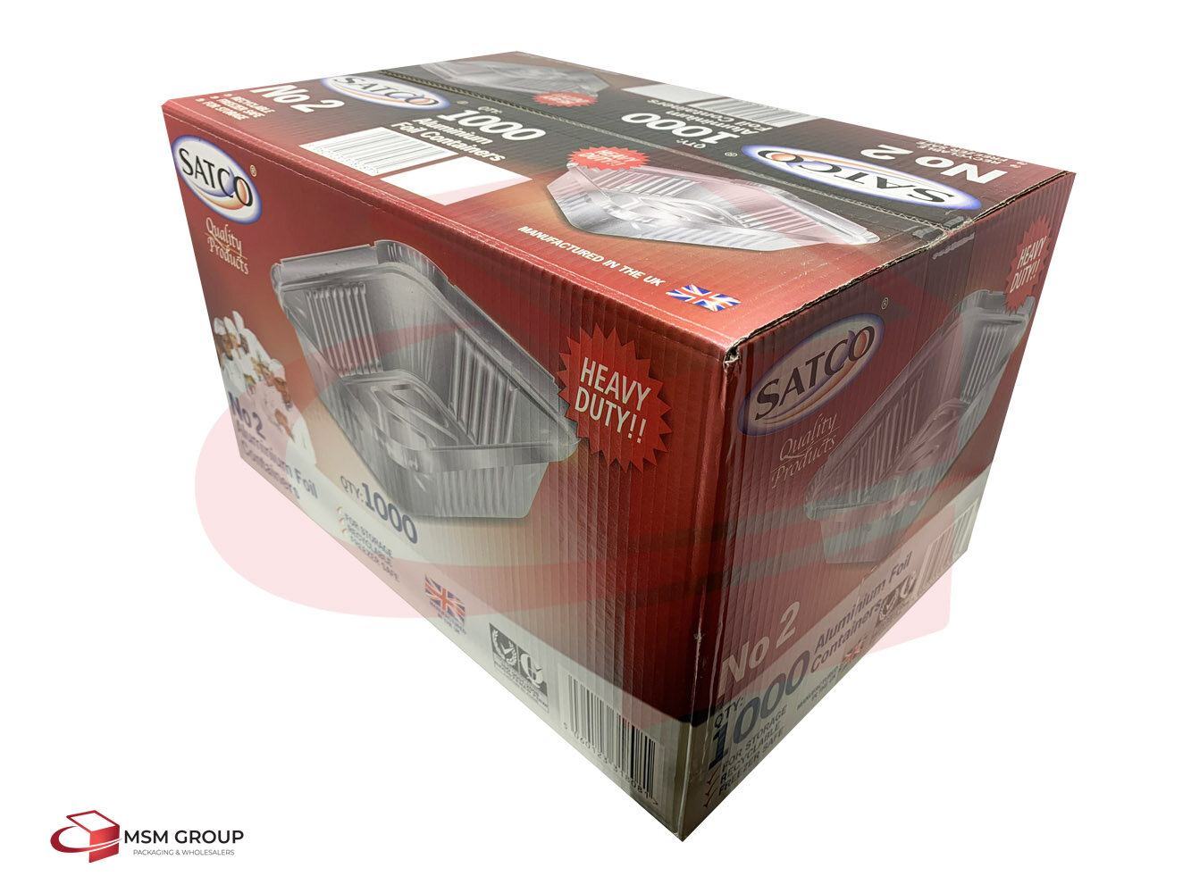 Aluminium Containers No 2 + Lids