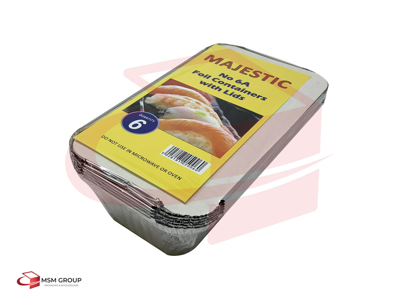 Aluminium Containers No 6A + Lids Retail