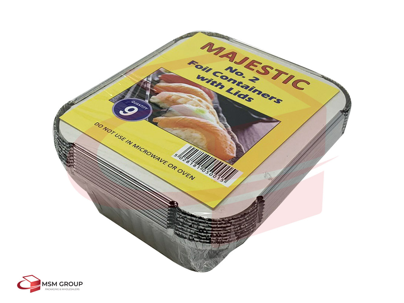 Aluminium Containers No 2 + Lids Retail