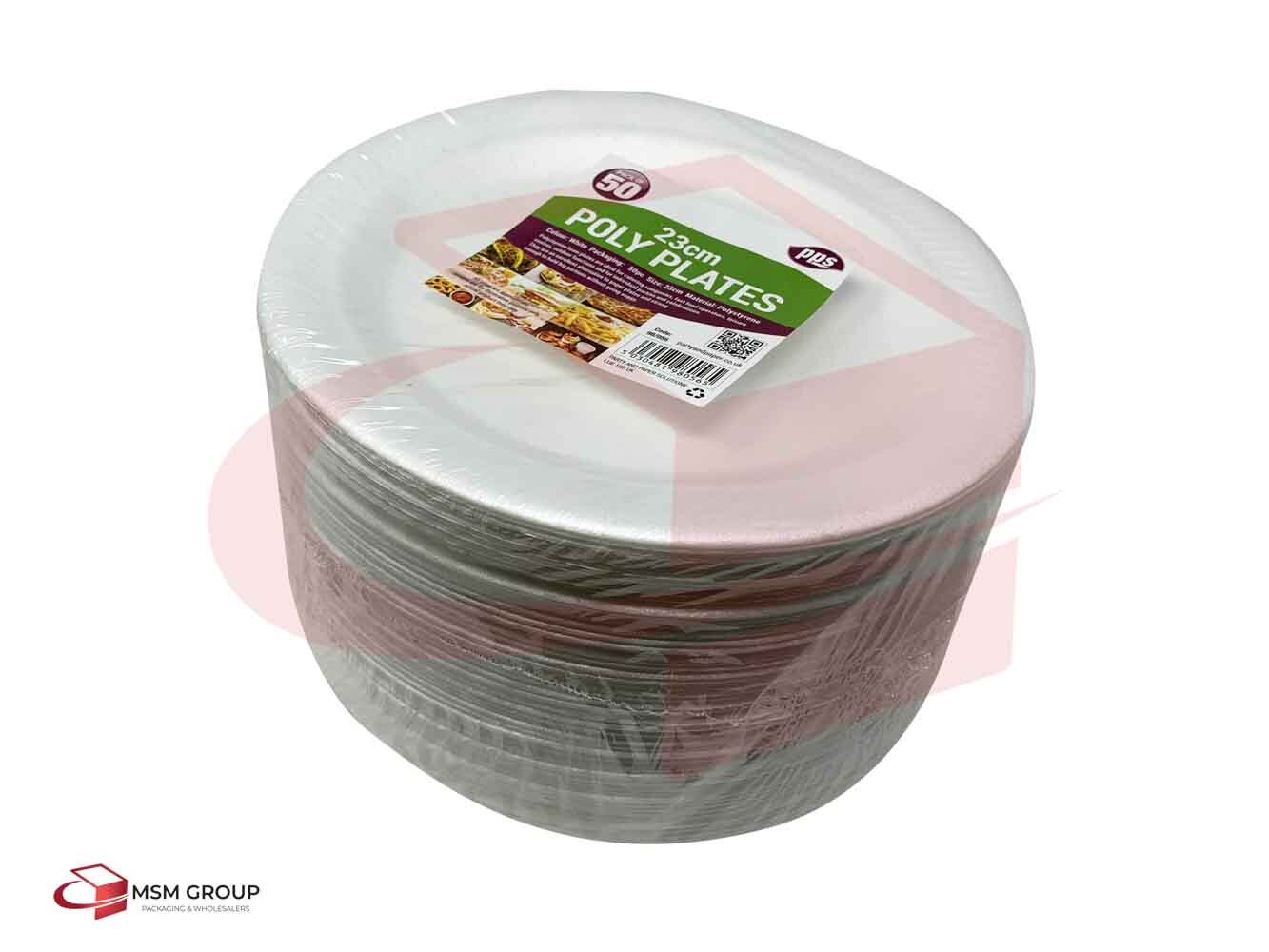 Disposable Poly Plates x 50