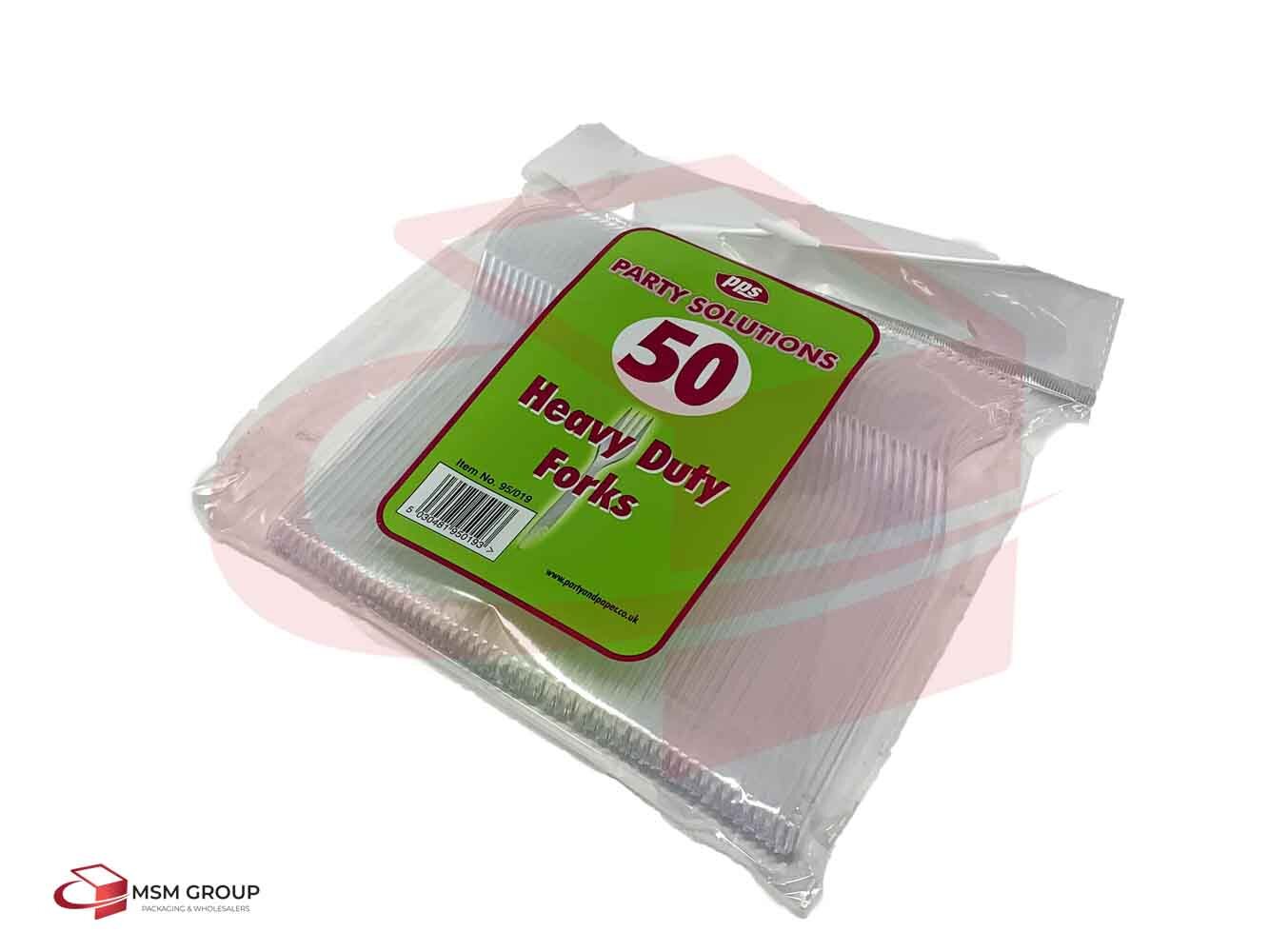 Disposable Forks Heavy Duty Clear