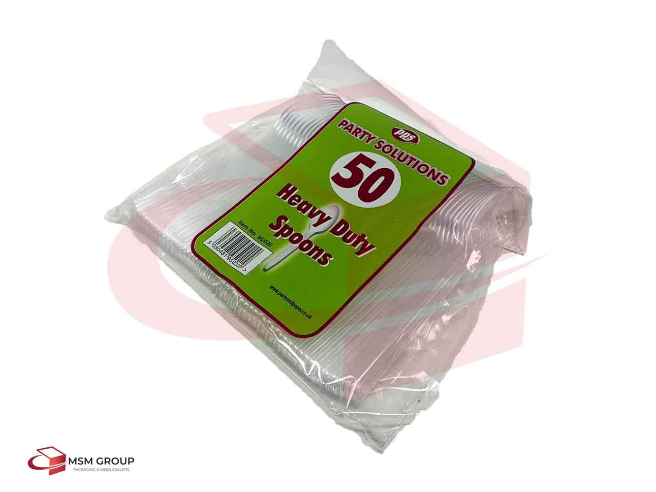 Disposable Spoons Heavy Duty Clear