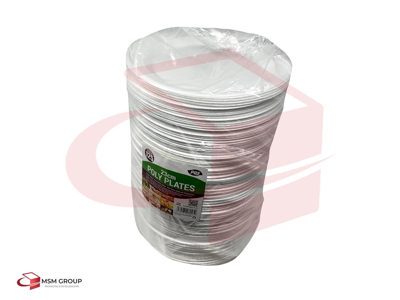 Disposable Poly Plates 23cm x 125