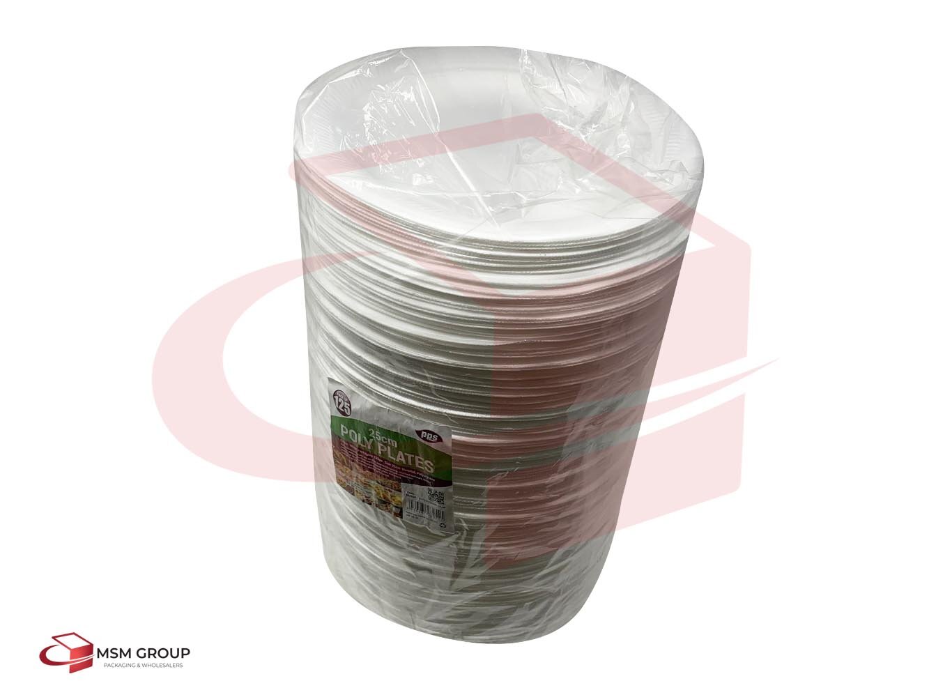 Disposable Poly Plates 25cm x 125