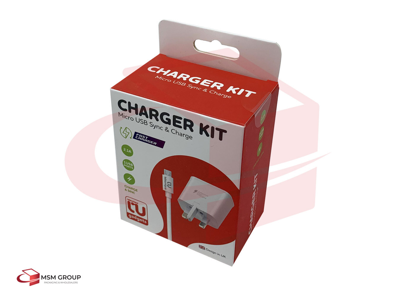 Wall Charger USB - Micro USB to USB Cable - 2.1A