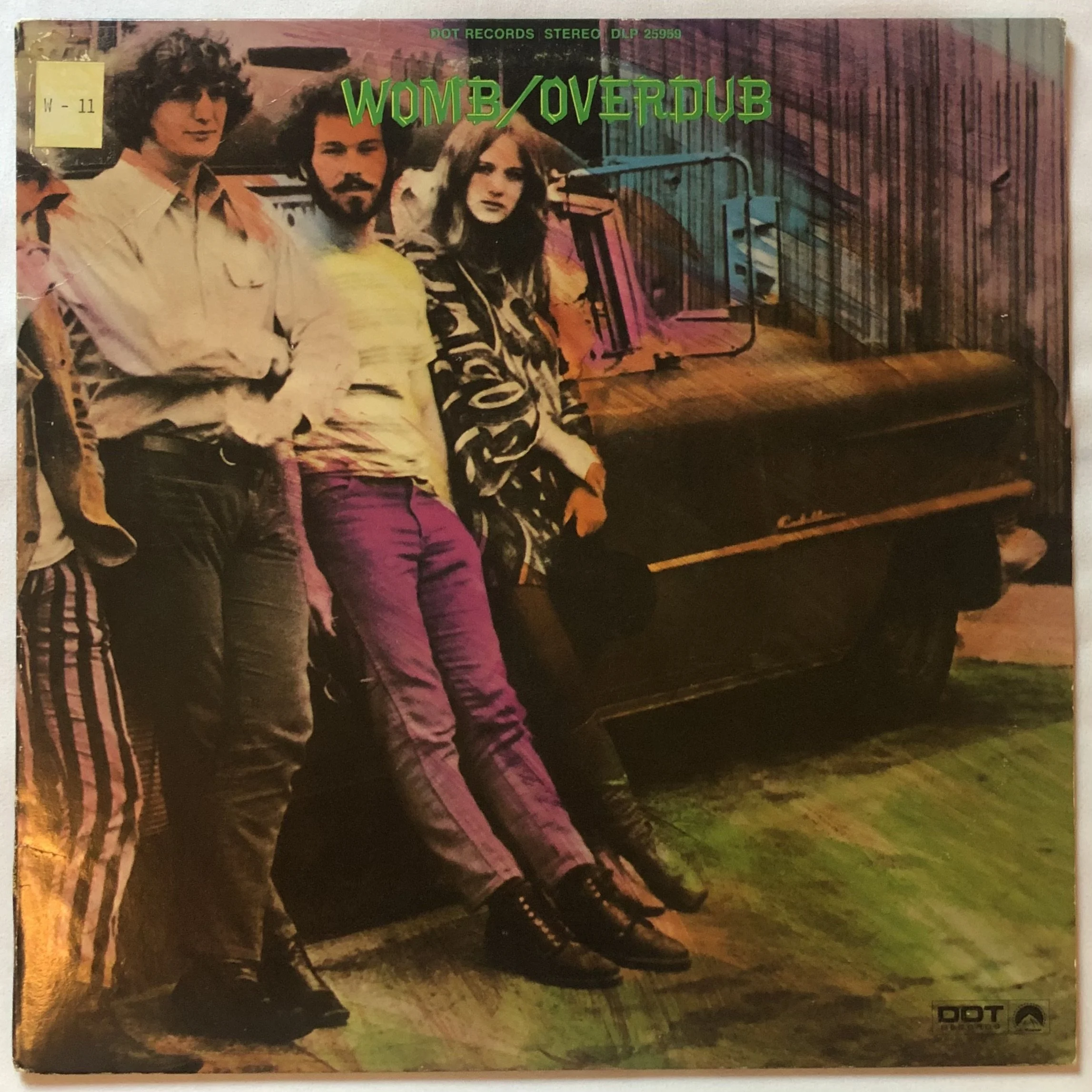 1969 Womb “Overdub” LP / PROMO DOT Records OG Monarch Press / Psychedelic Rock, Proto Prog