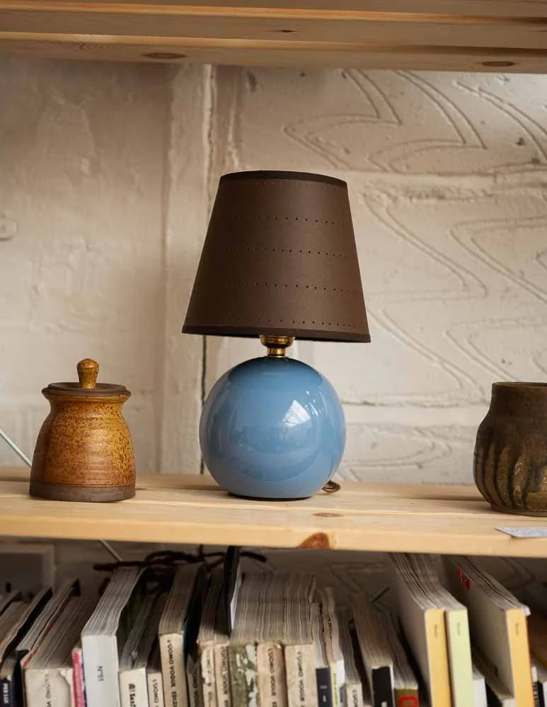 Mini Orb Lamp, Perfect Blue
