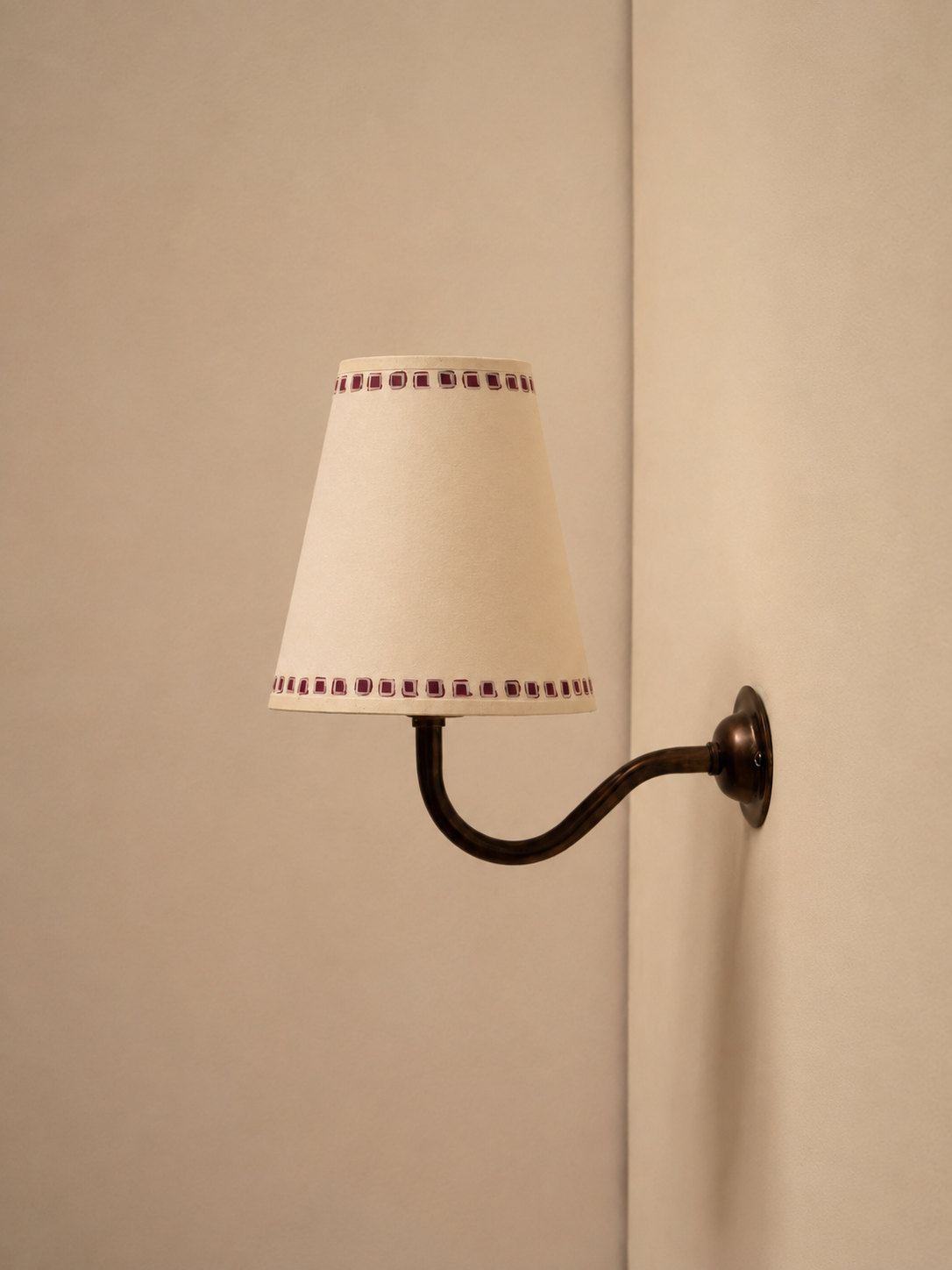 Plum Gemstone Tall Lampshade Hum London.png