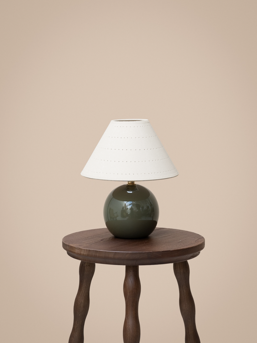 Mini Orb Lamp, Olive