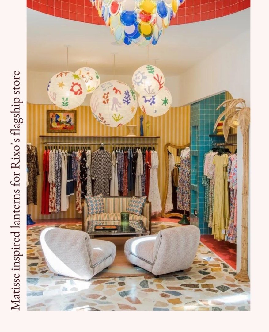 Hum London Hand Painted Lampshades