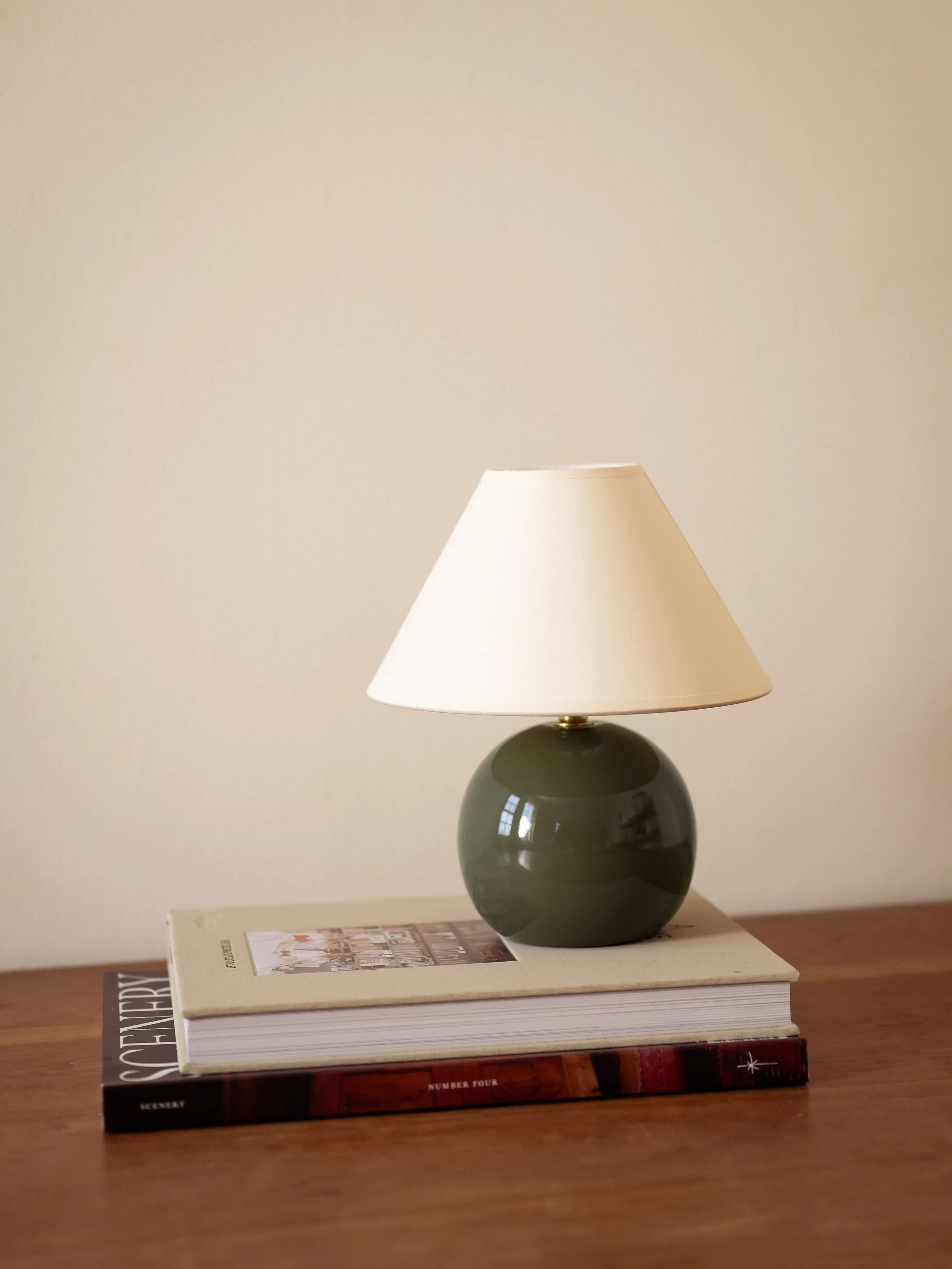 The Mini Orb Lamp, Olive