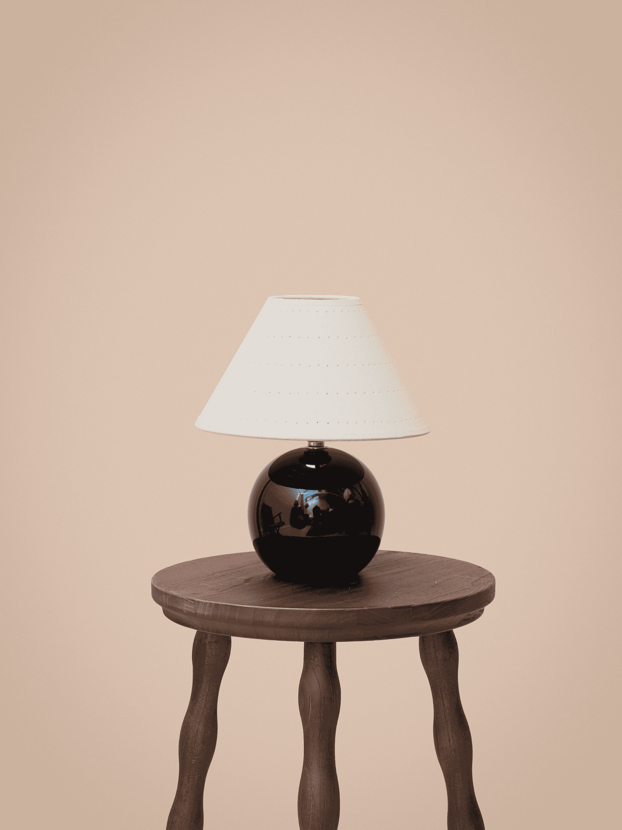 Mini Orb Lamp, Jet Black