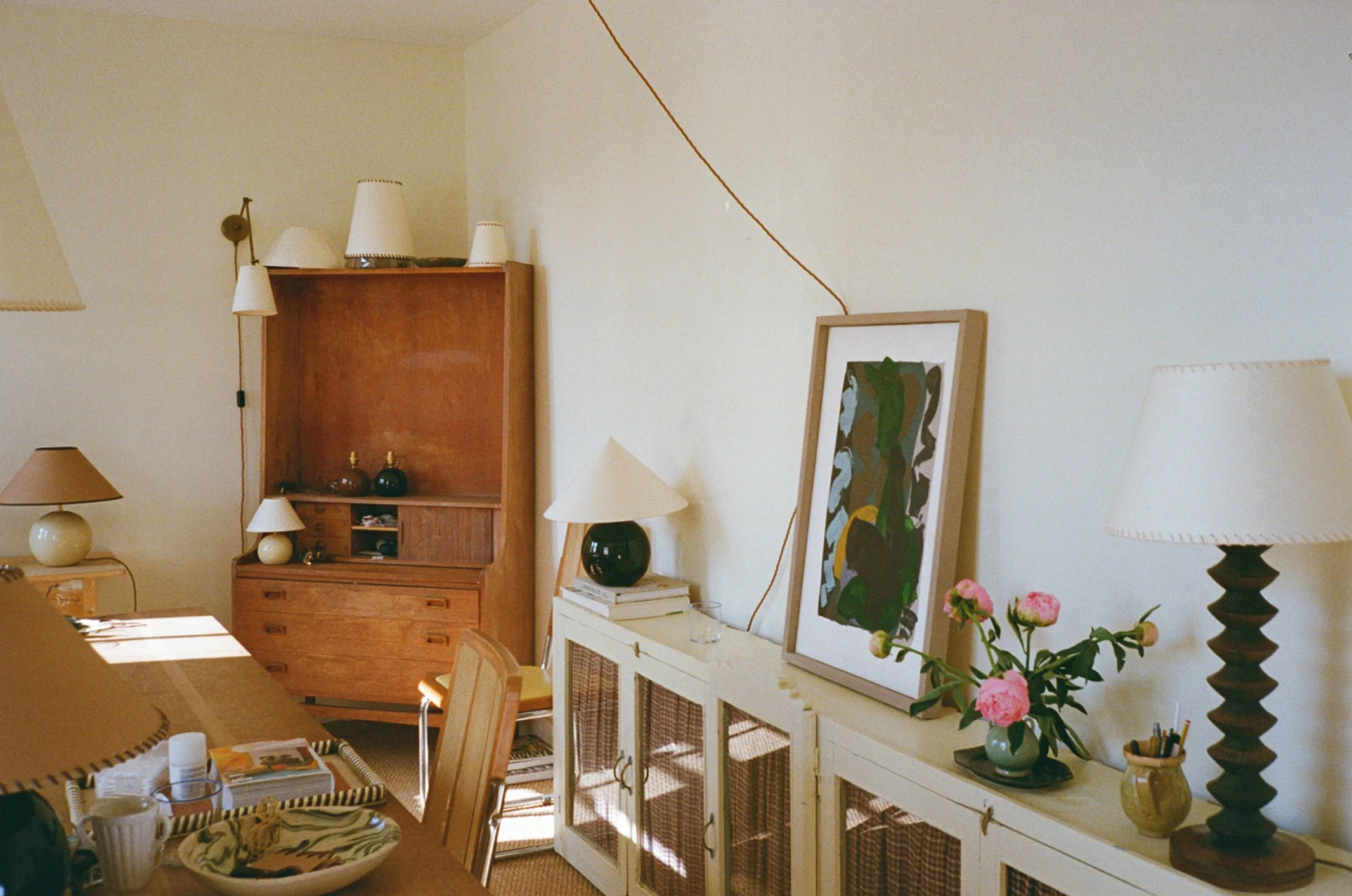 Hum London Studio - Orb Lamp & Pointed Silk Lampshade 02150001.JPG