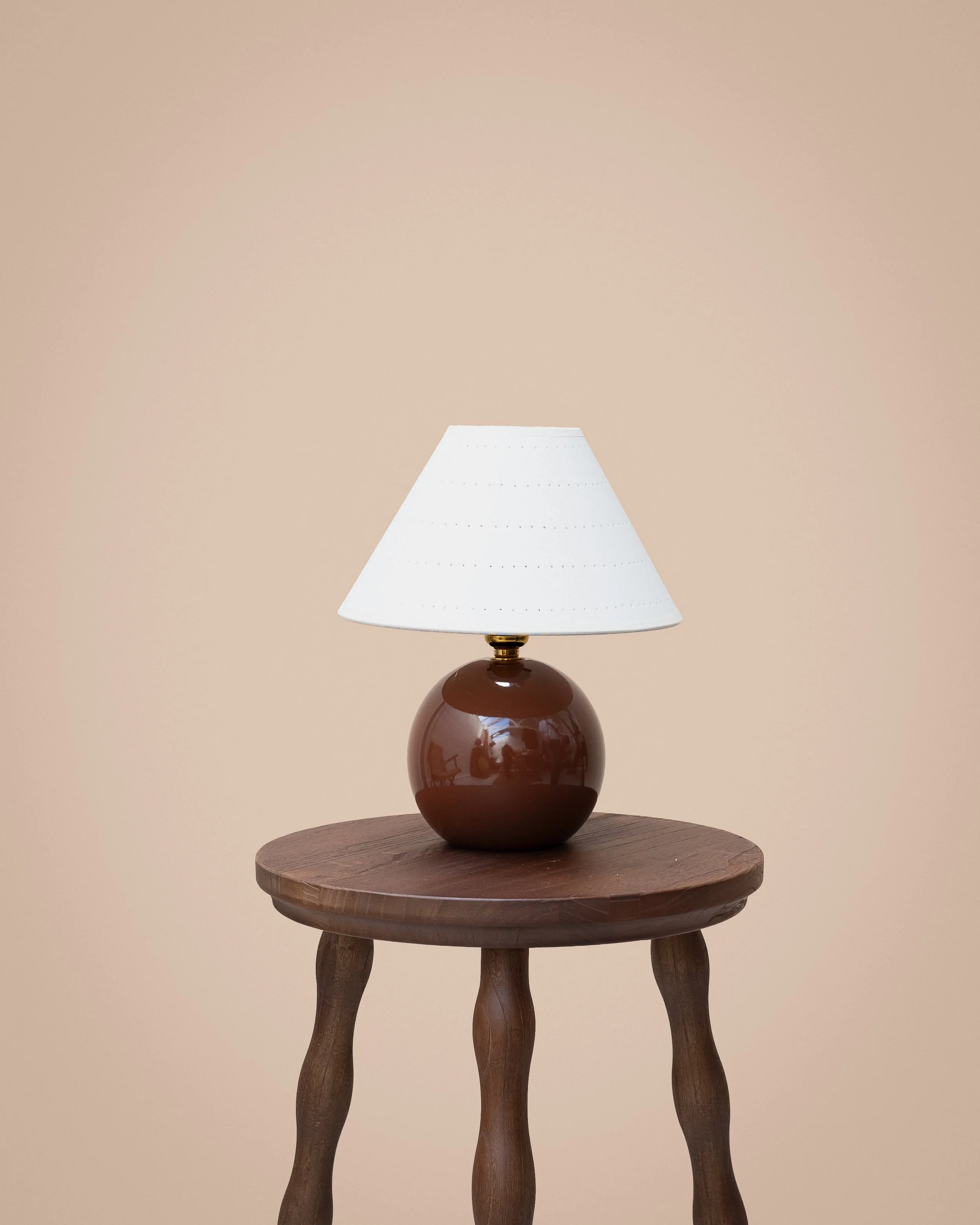 Mini Orb Lamp, Brown