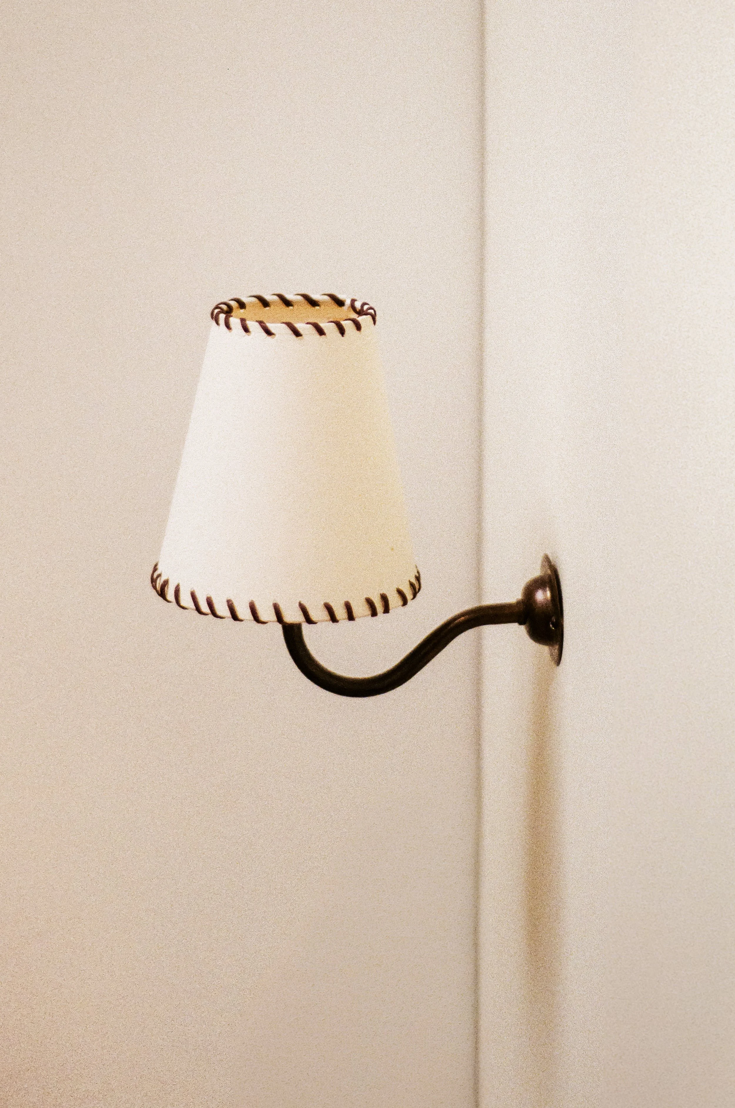 The Etta Lampshade — Chocolate Whipstitched Trim, Tall