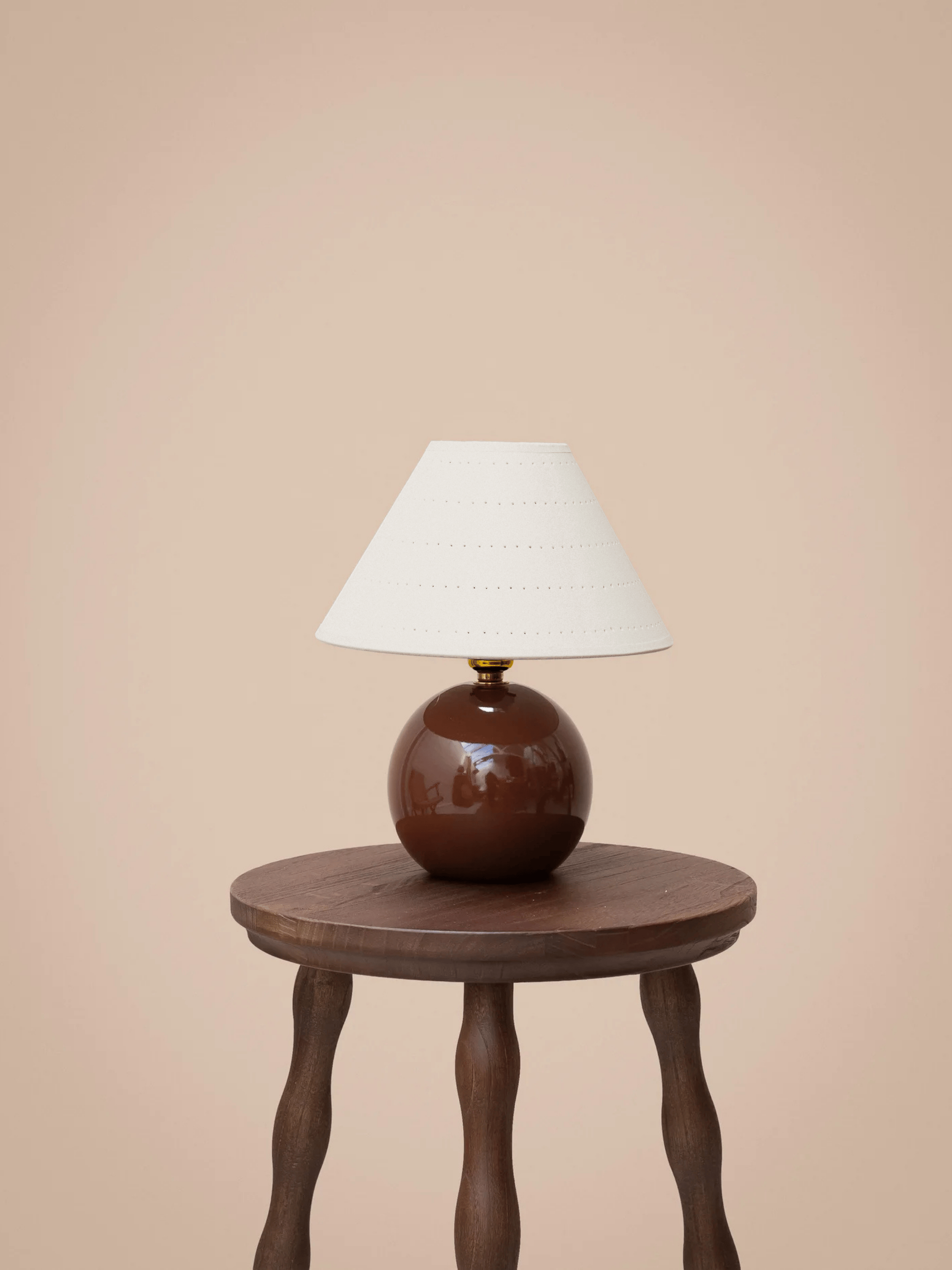Mini Orb Lamp, Brown