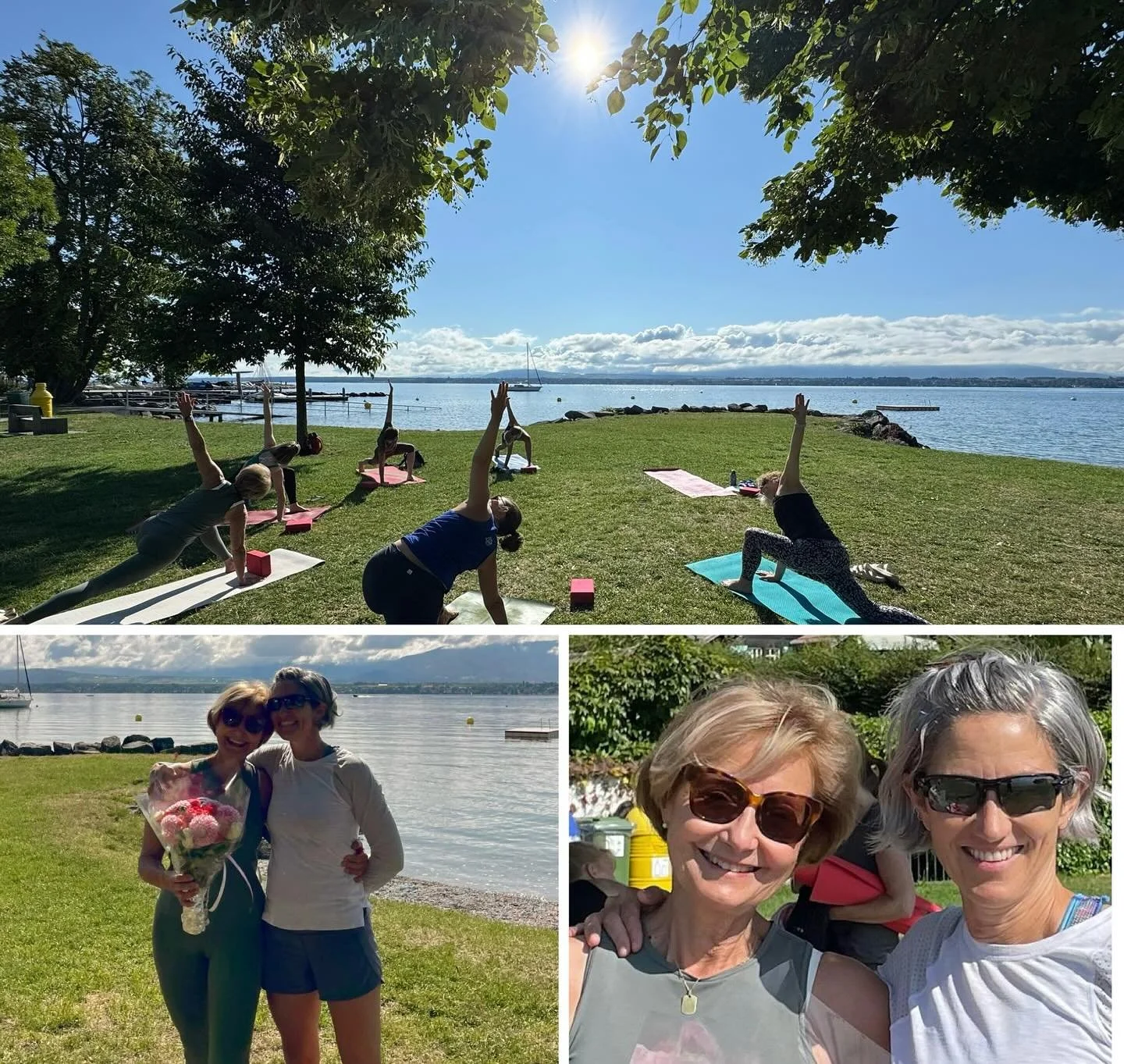 Another yoga birthday morning &hellip; with the incredible @samyabencherif who has practiced consistently with me for nearly 10 years. Hard to believe she&rsquo;s reached &lsquo;sunset strip&rsquo; today. What an inspiration! 
 &hellip;. Thank you fo