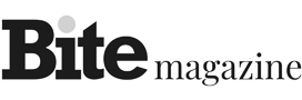 Bite magazine logo with black text on white background