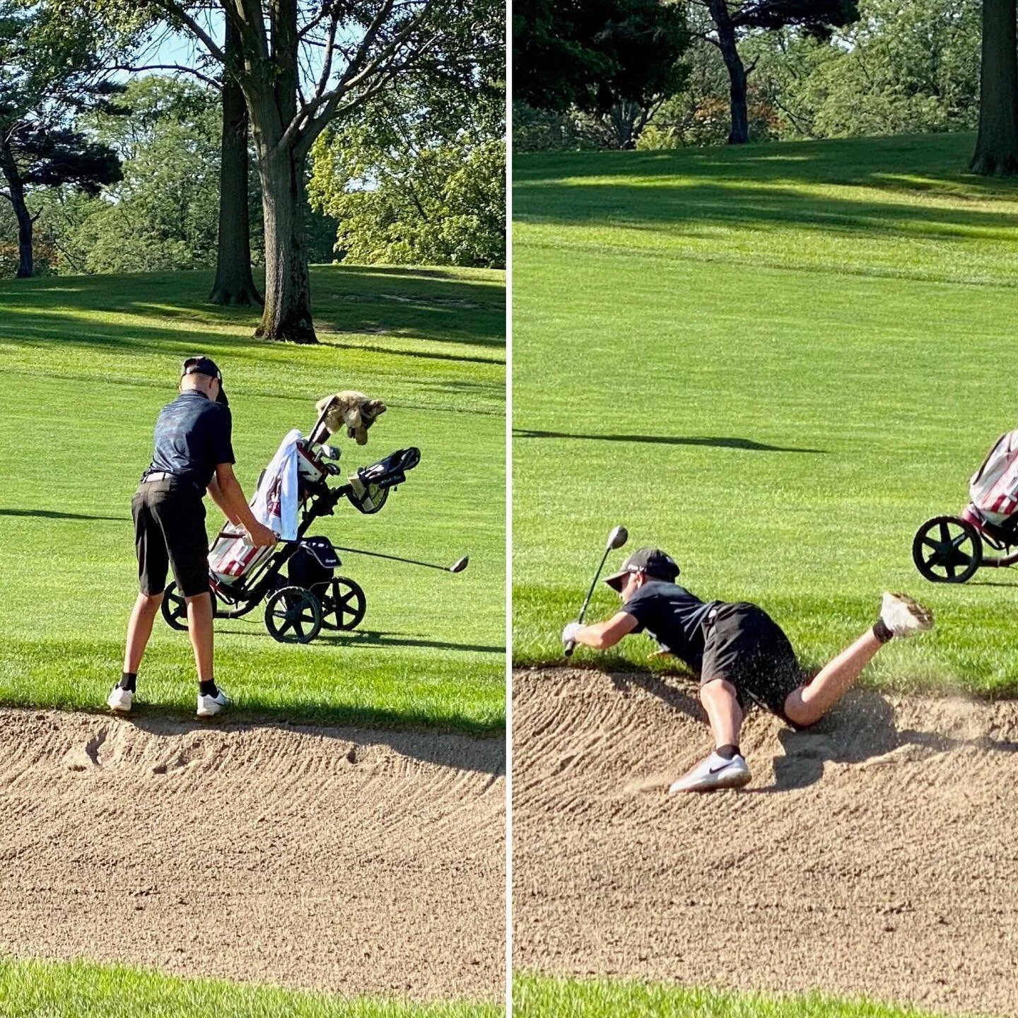 &ldquo;It ain&rsquo;t about how hard ya hit. It&rsquo;s about how hard you can get hit and keep moving forward. How much you can take and keep moving forward. That&rsquo;s how winning is done!&rdquo; -Rocky  #ajga #fightgrindrepeat #juniorgolf #undef