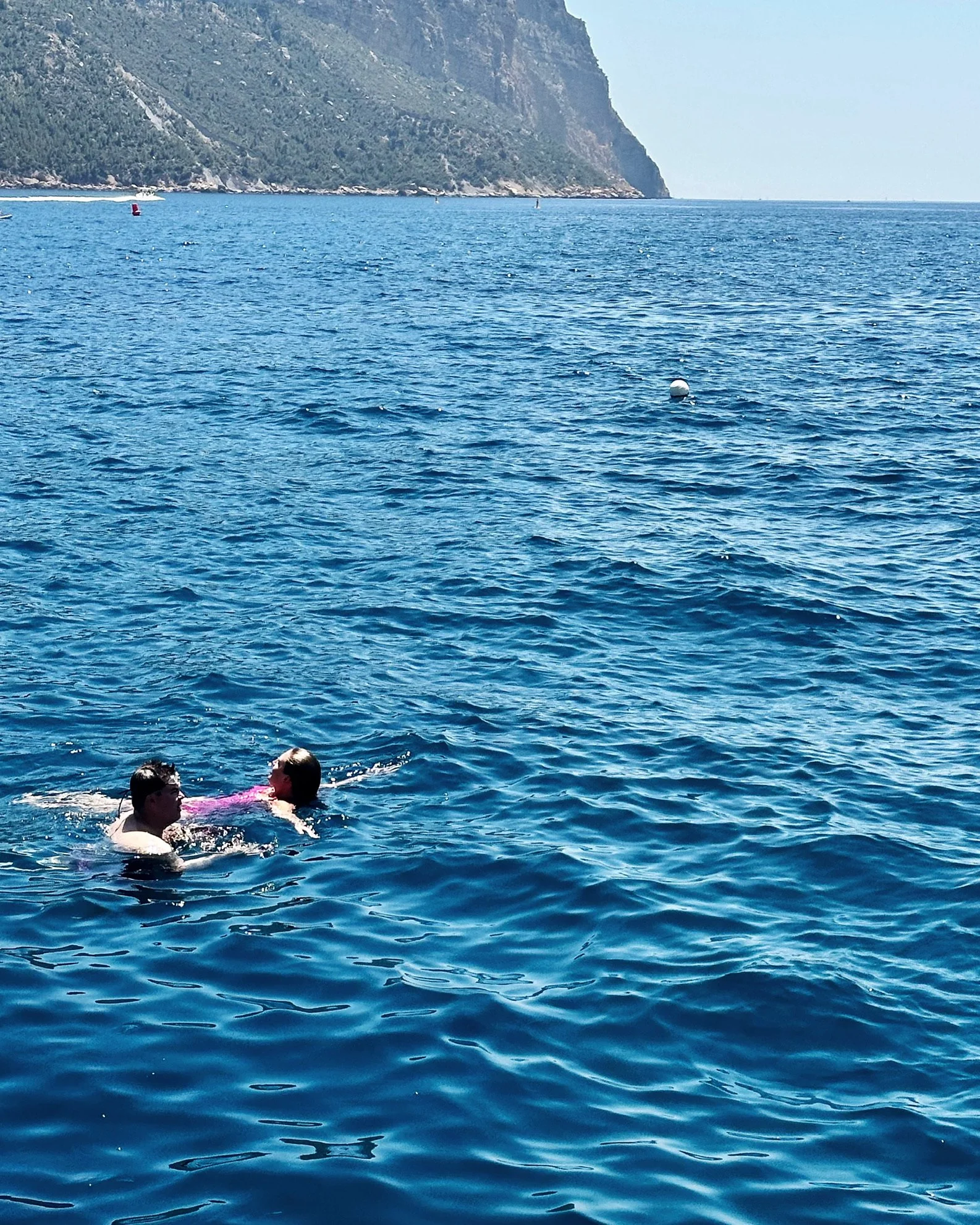 swimming in the mediterranean sea in cassis