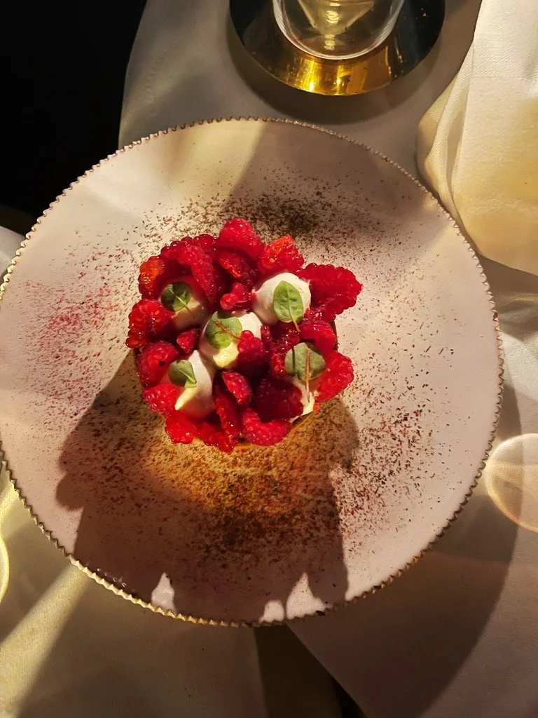 tarte au framboise at perruche