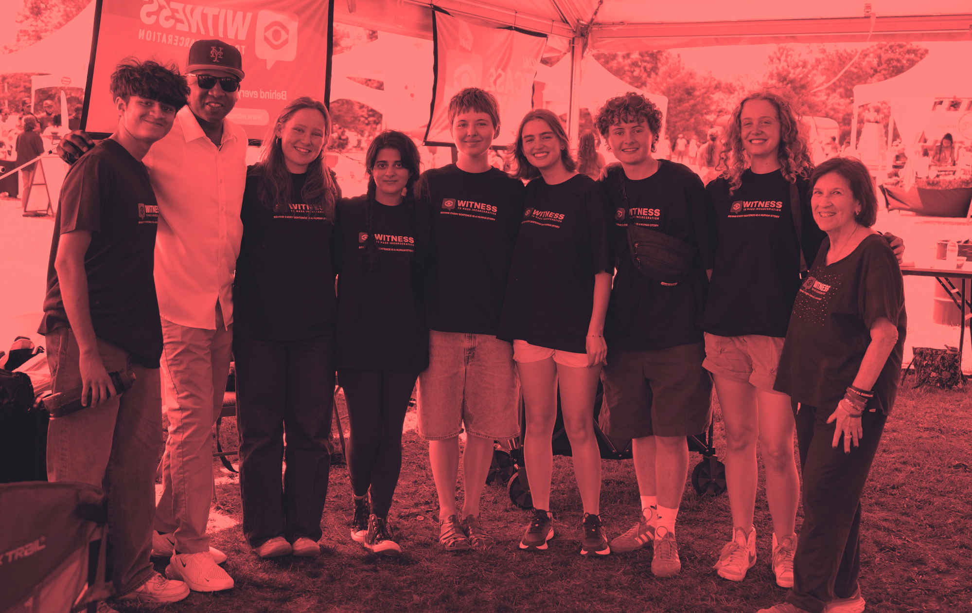 WITNESS Interns, Evie, and Queens Borough President Donovan Richards