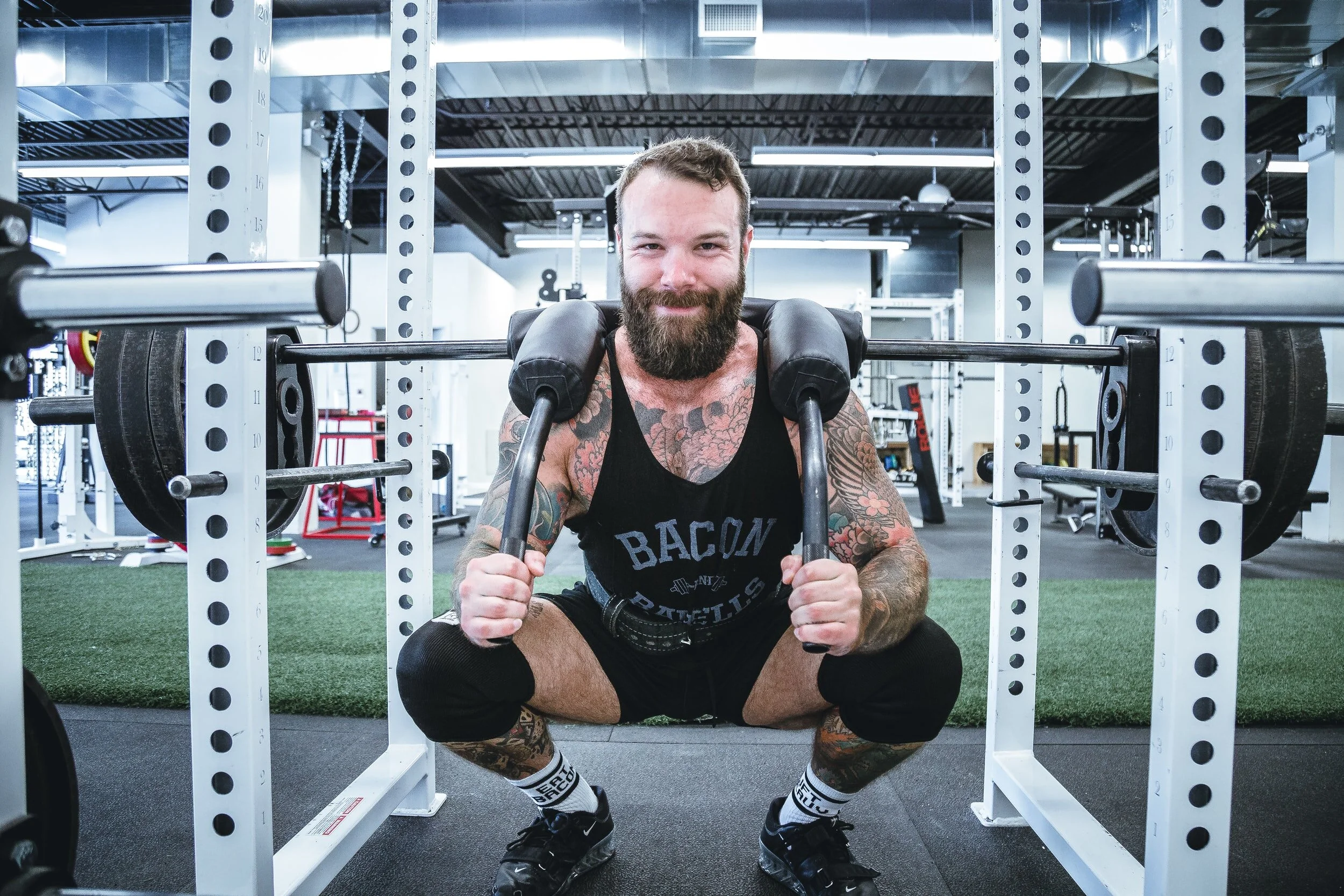 Lifting weights can be an escape from stresses in life.