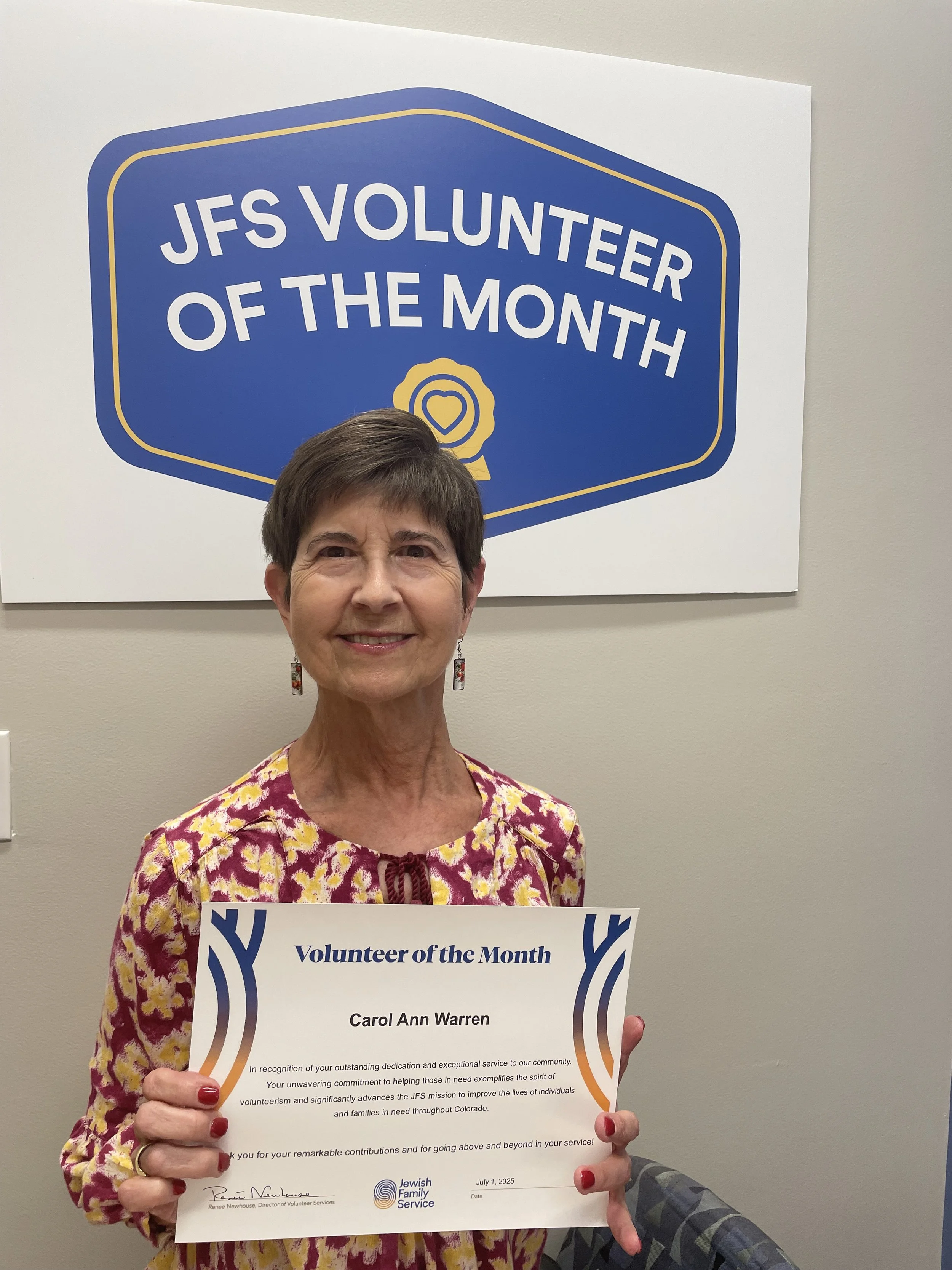 July Volunteer of the Month