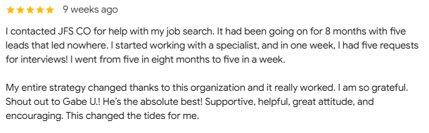 Google Review for Employment Services