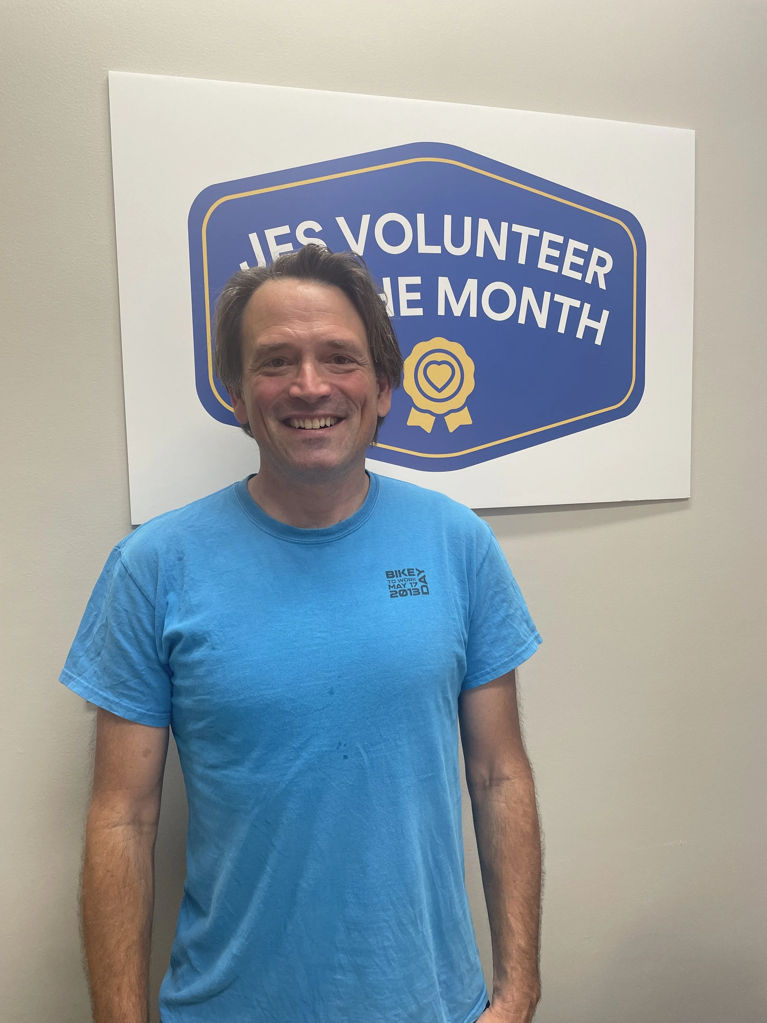 August Volunteer of the Month, John C.