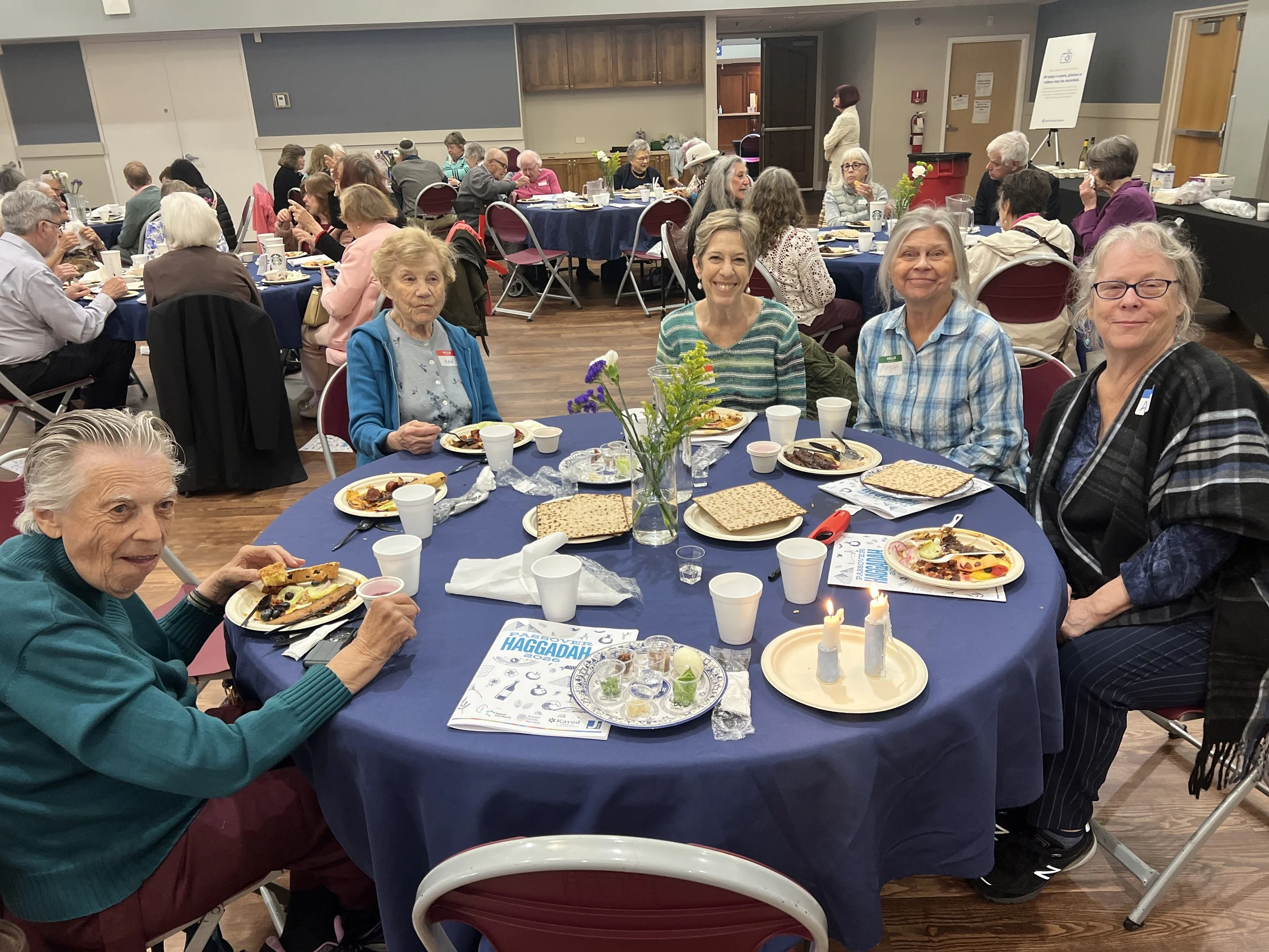 Group of older adults at the Denver JCC Passover Celebration.