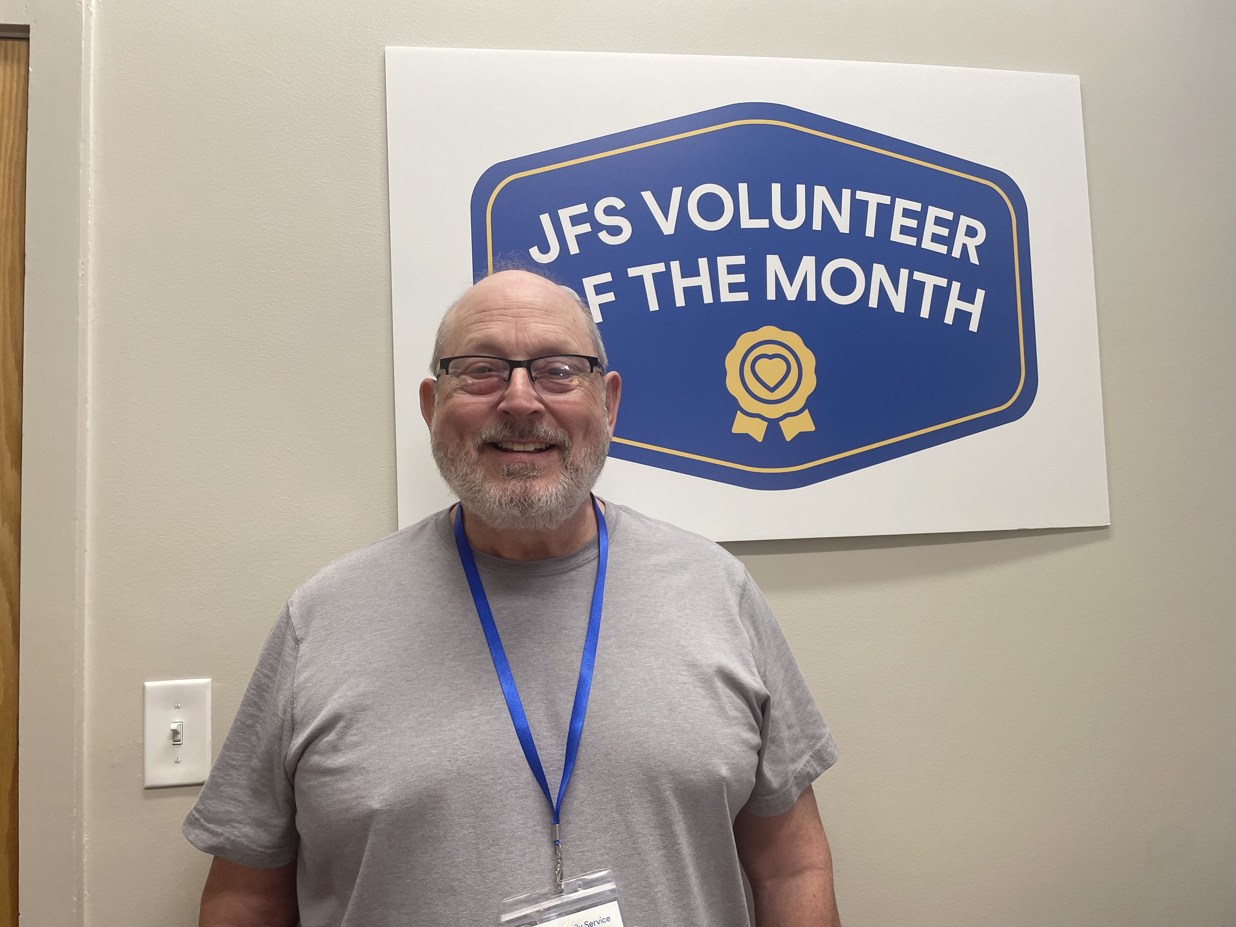 September Volunteer of the Month, Stewart F.