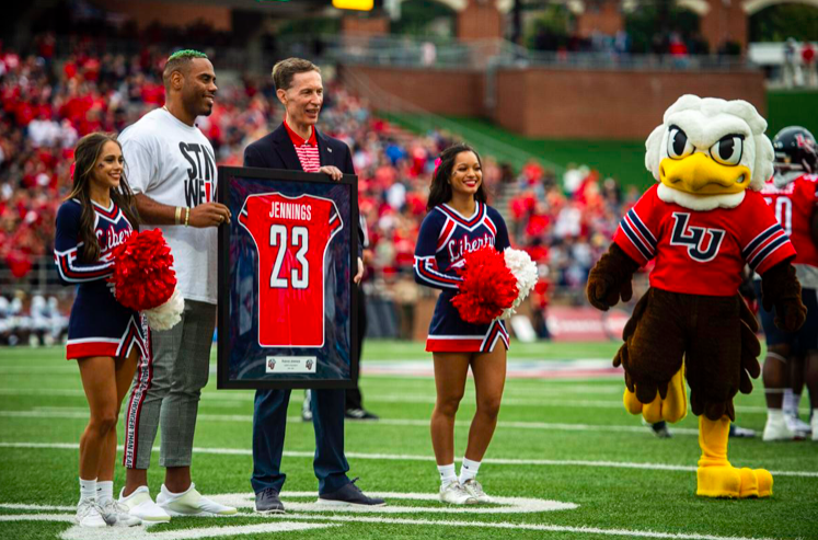 Liberty football notebook: Jennings' jersey retired; Flames team up with Hilinski's Hope