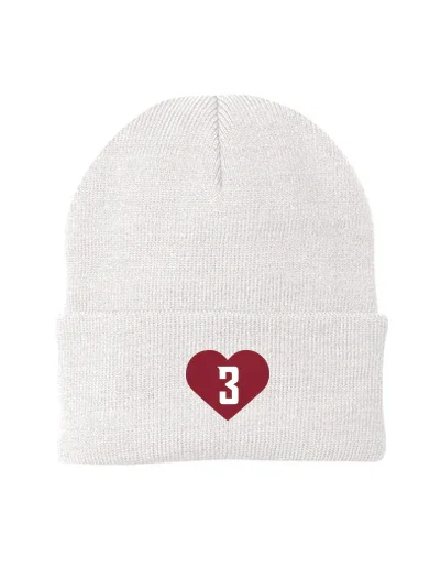 3 Heart Beanie