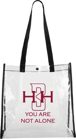 "You Are Not Alone" Clear Tote Bag